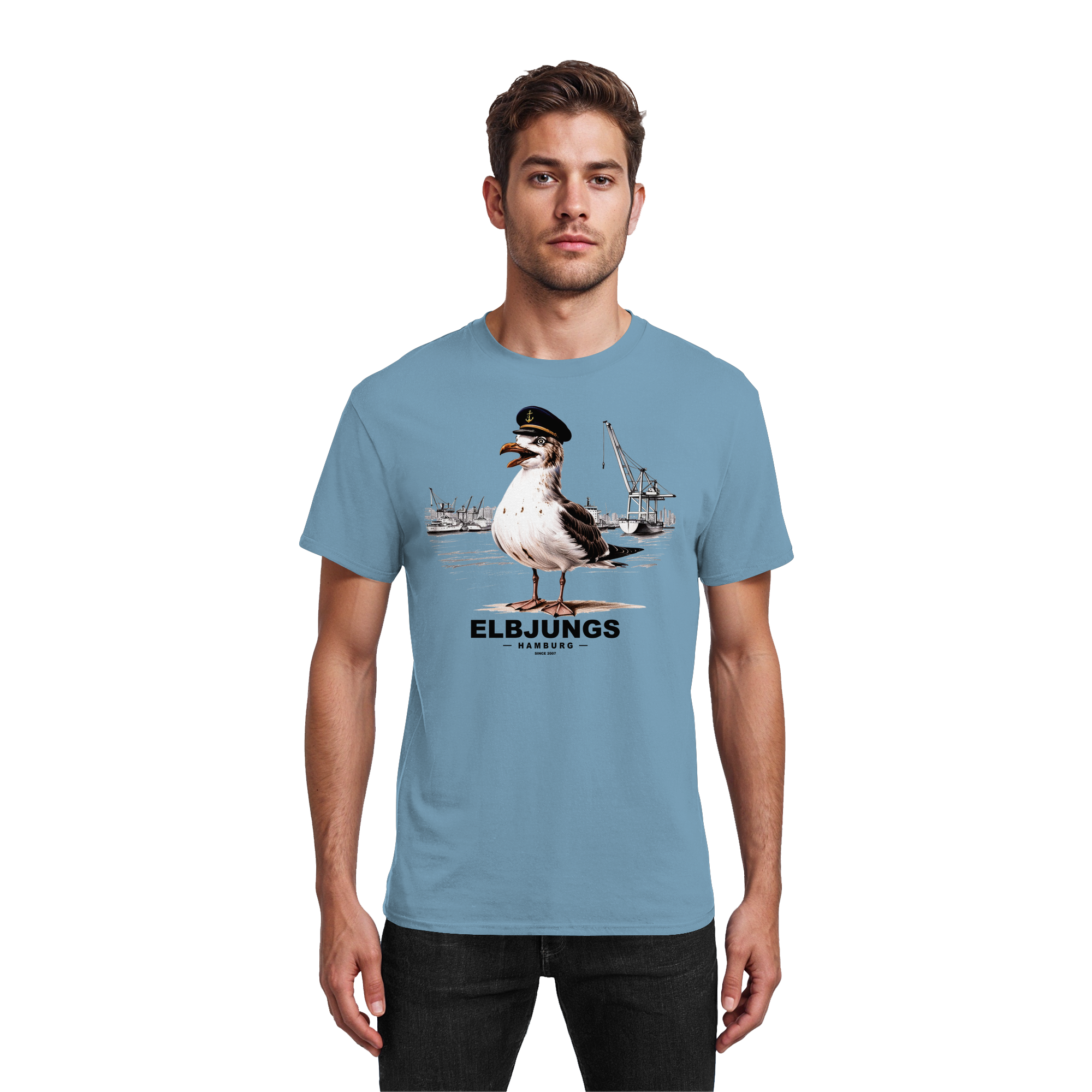 Elbjungs "Hafenmöwe" - Heavy Cotton T-Shirt