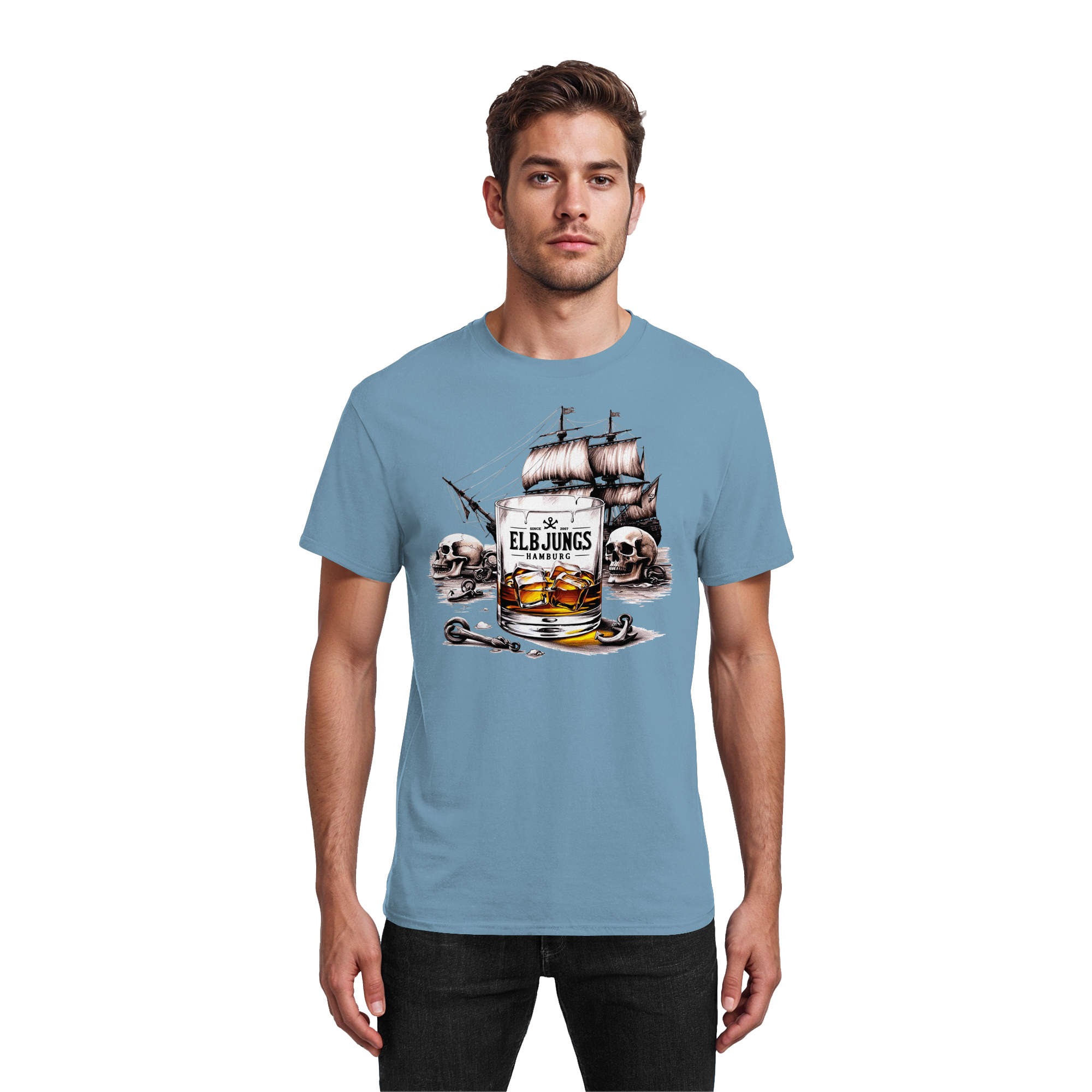 Elbjungs "Whisky" - Heavy Cotton T-Shirt