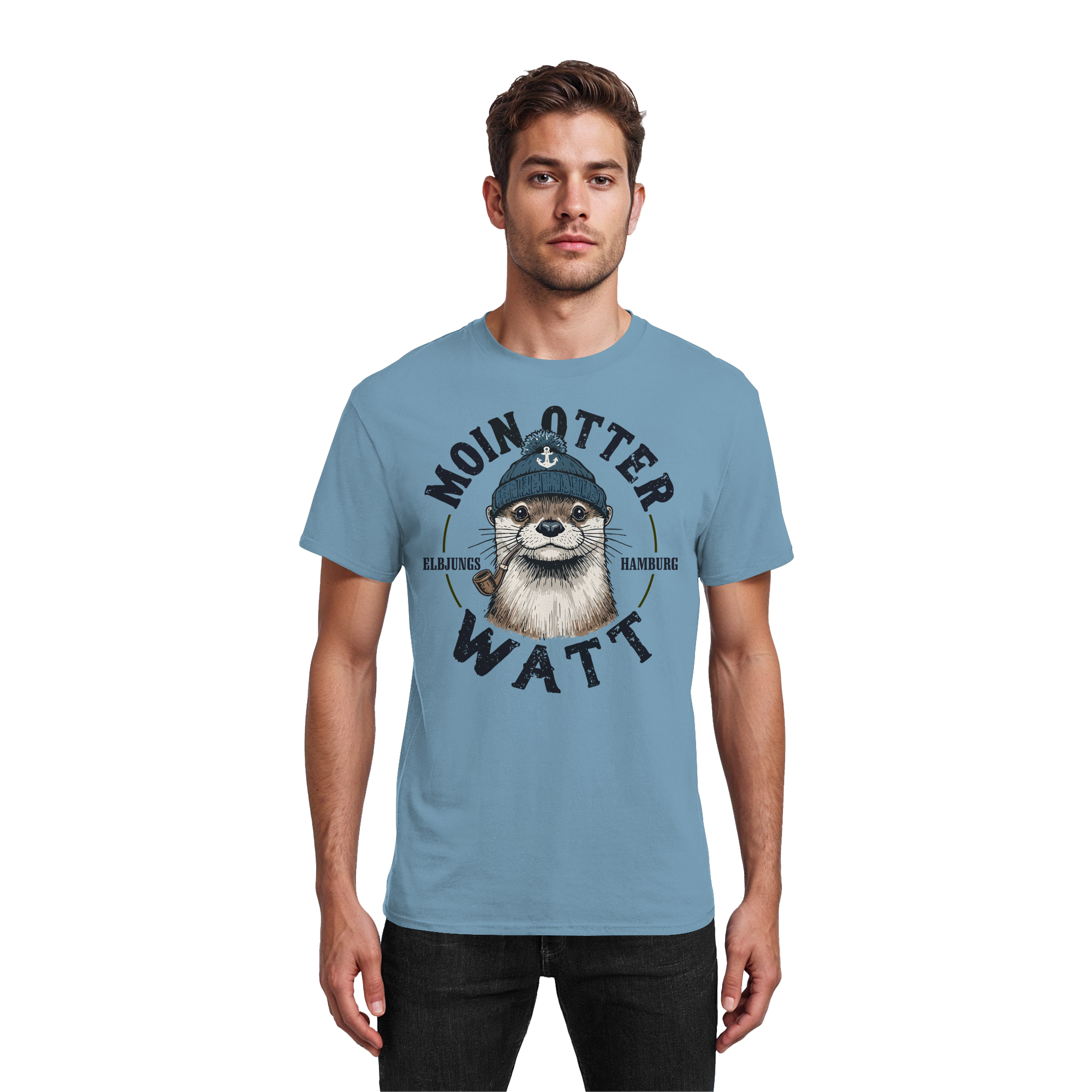 Elbjungs - Moin oder Watt - Heavy Cotton T-Shirt