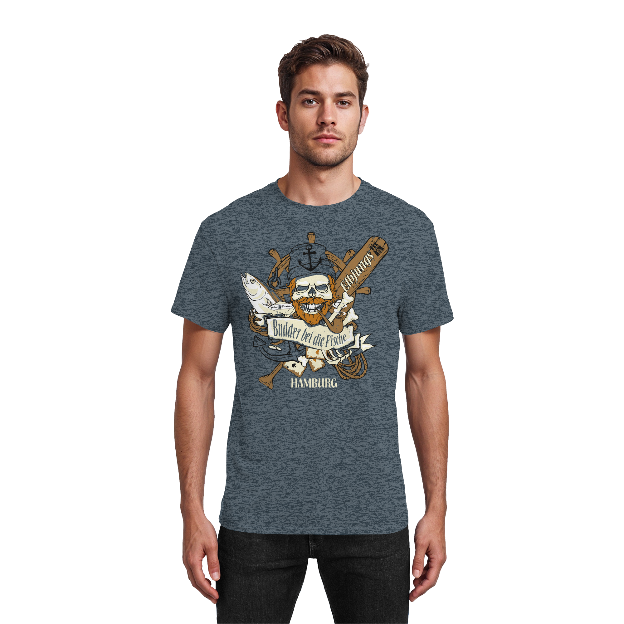 Elbjungs "Budder bei die Fische" - Heavy Cotton T-Shirt