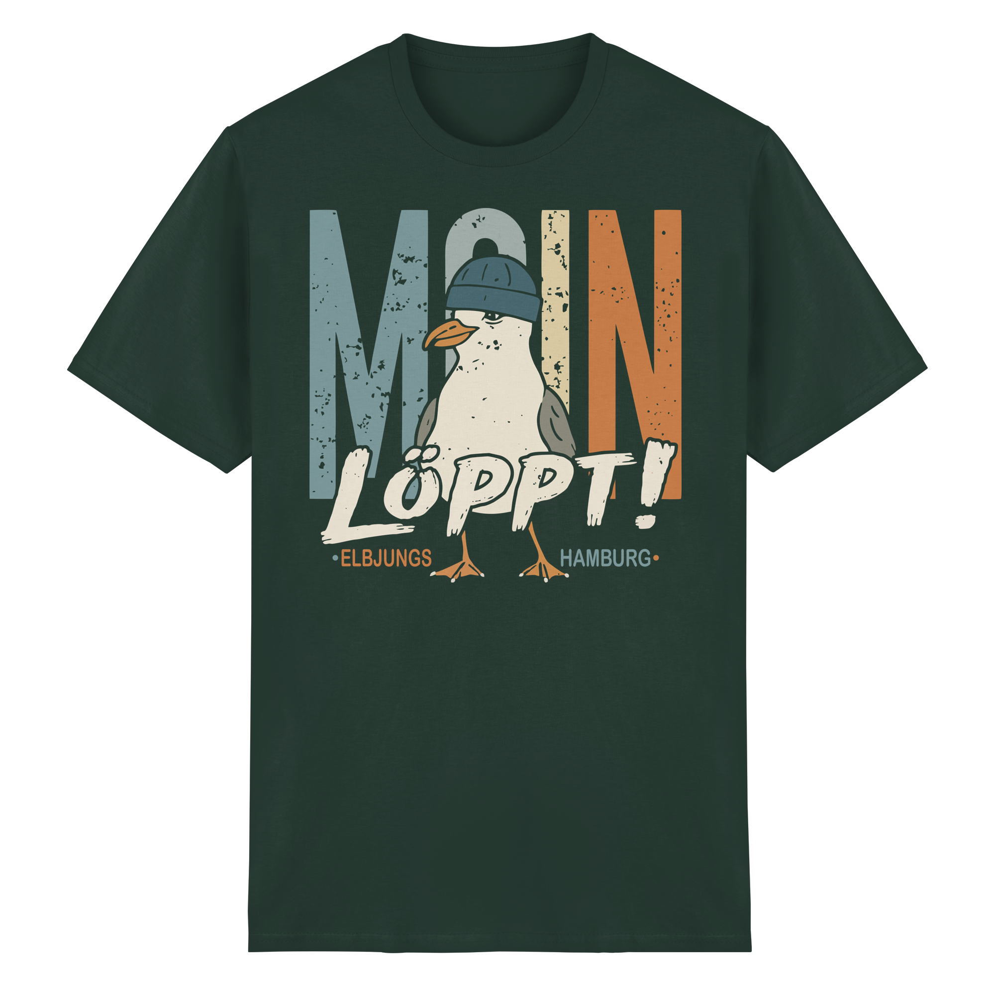 Elbjungs - MOIN ...löppt! - Heavy Cotton T-Shirt