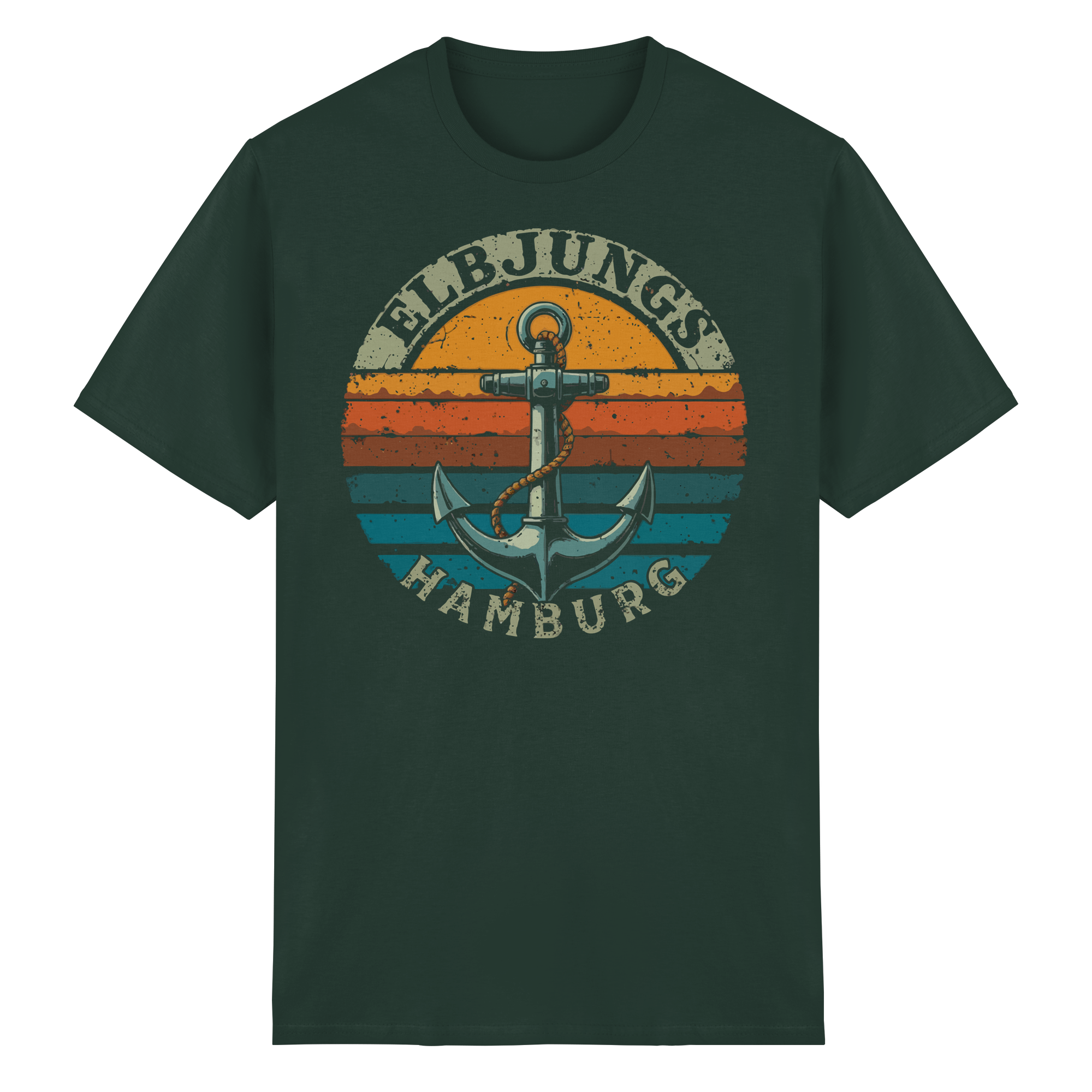 Elbjungs - Vintage Anker - Heavy Cotton T-Shirt