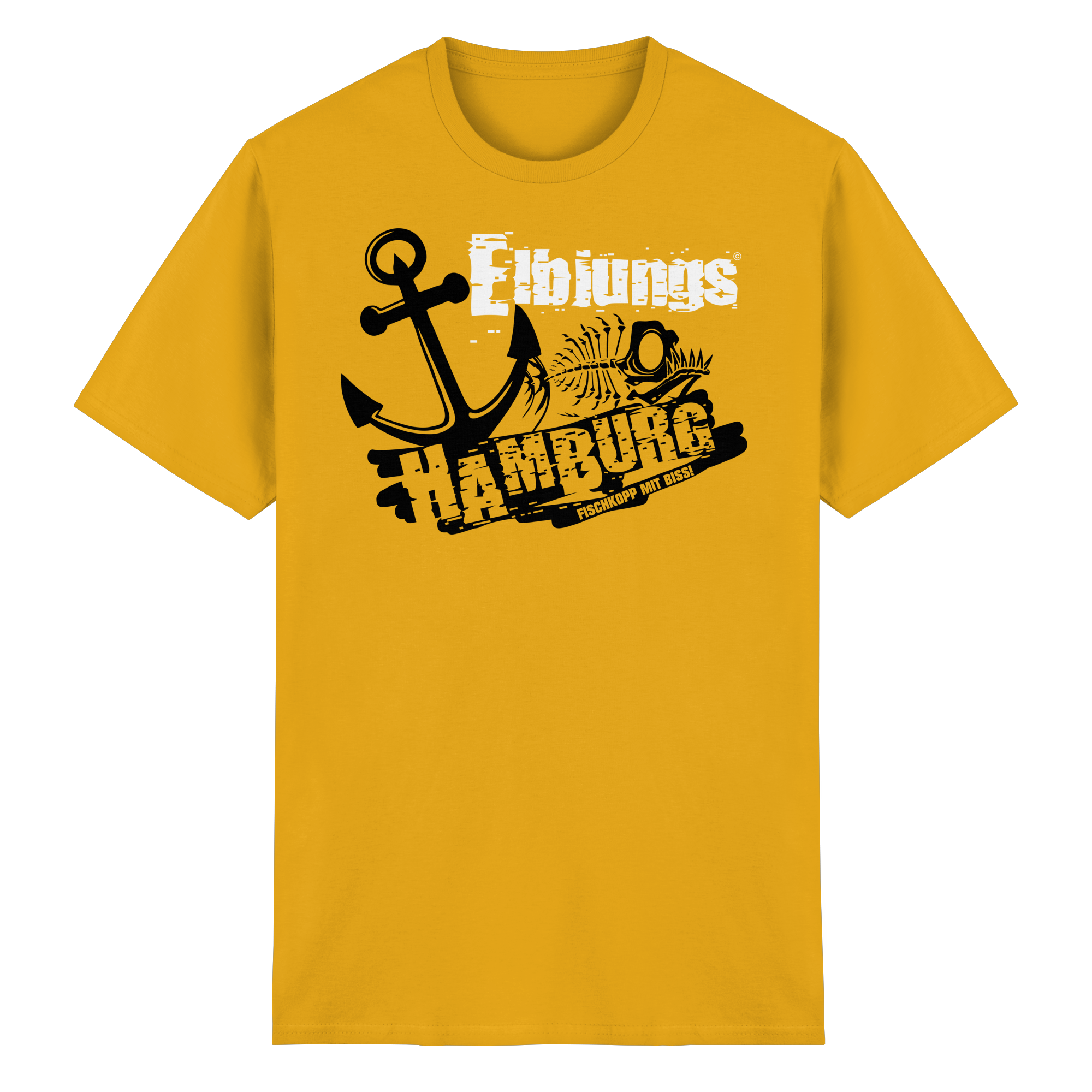 Elbjungs "Fischkopp mit Biss" - Heavy Cotton T-Shirt