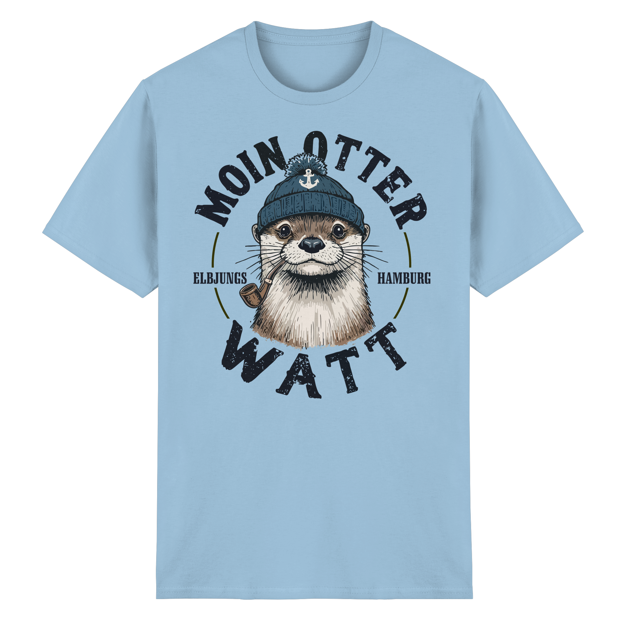 Elbjungs - Moin oder Watt - Heavy Cotton T-Shirt