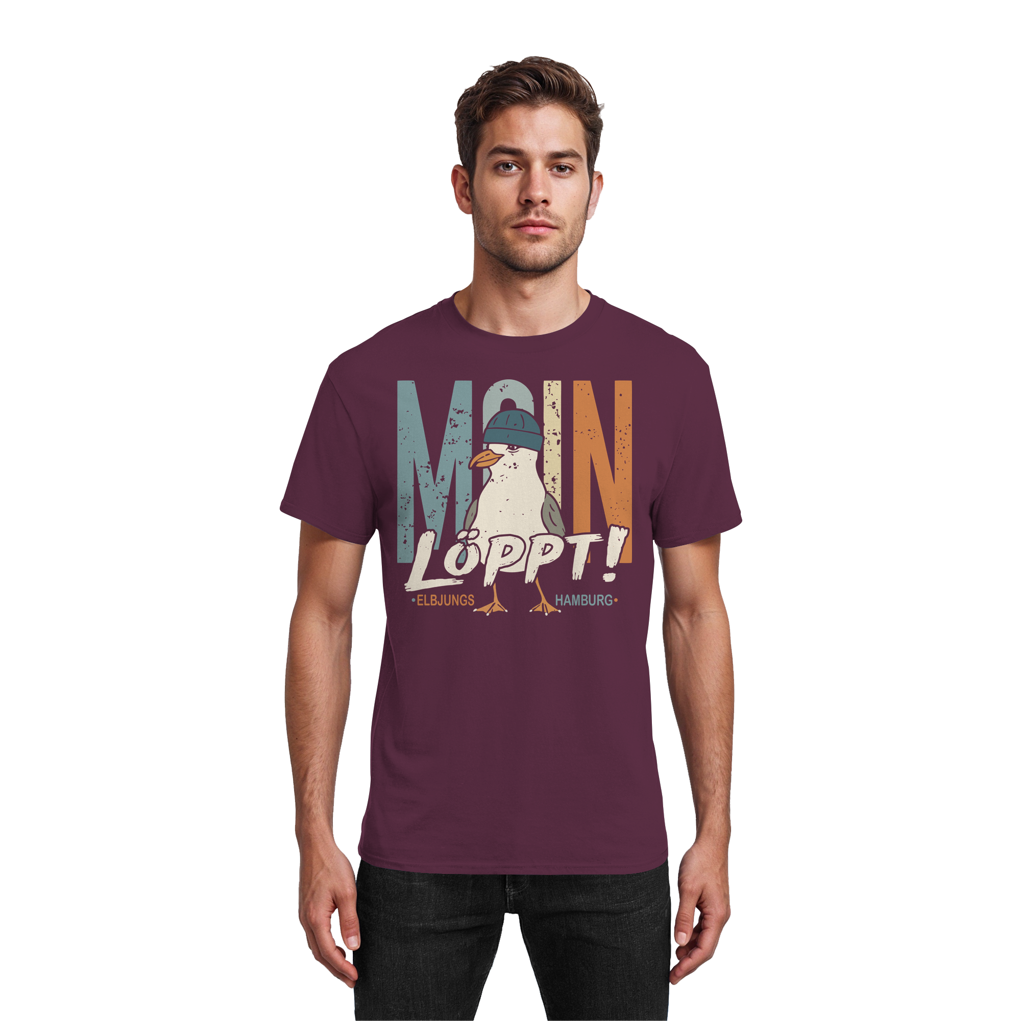 Elbjungs - MOIN ...löppt! - Heavy Cotton T-Shirt