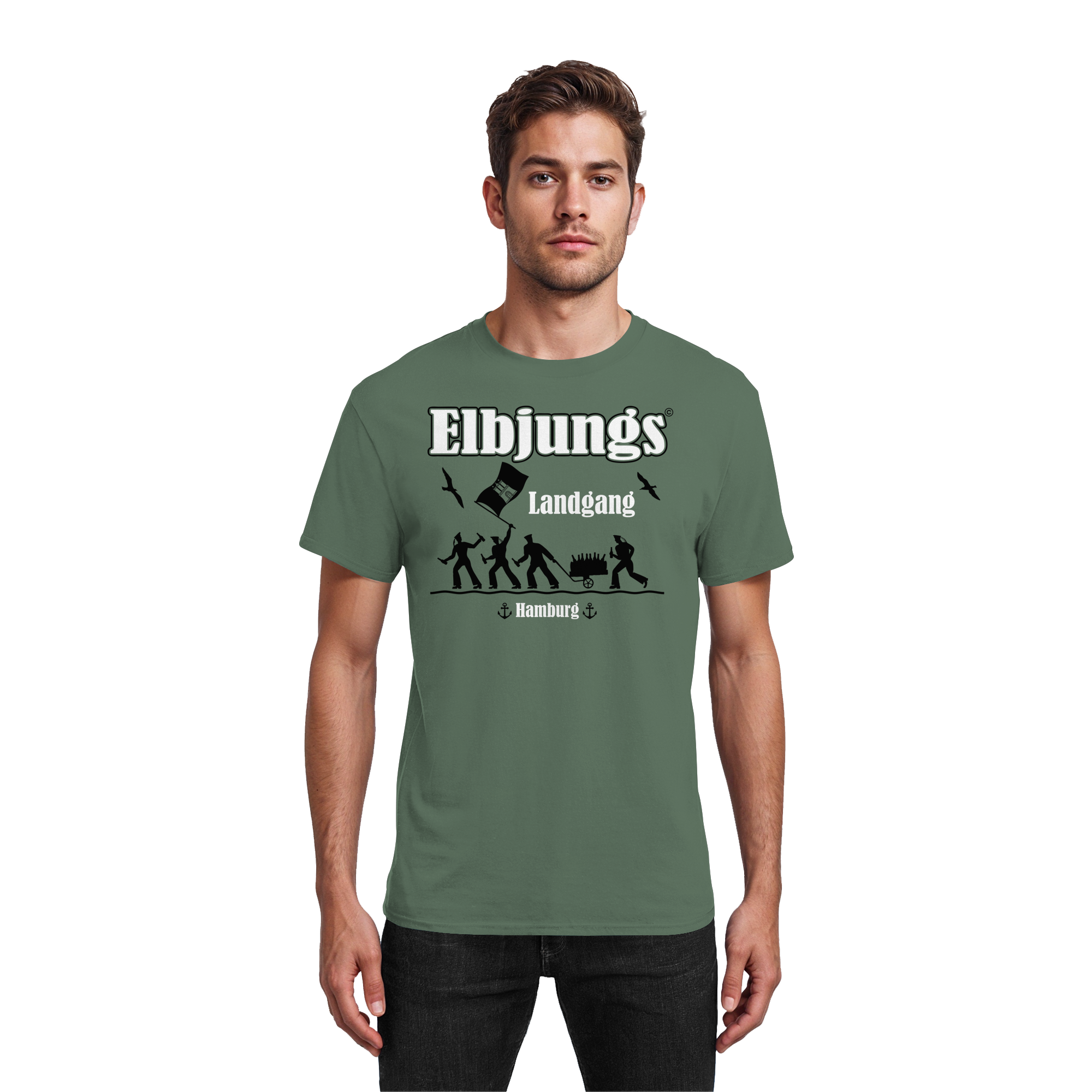 Elbjungs "Landgang" - Heavy Cotton T-Shirt