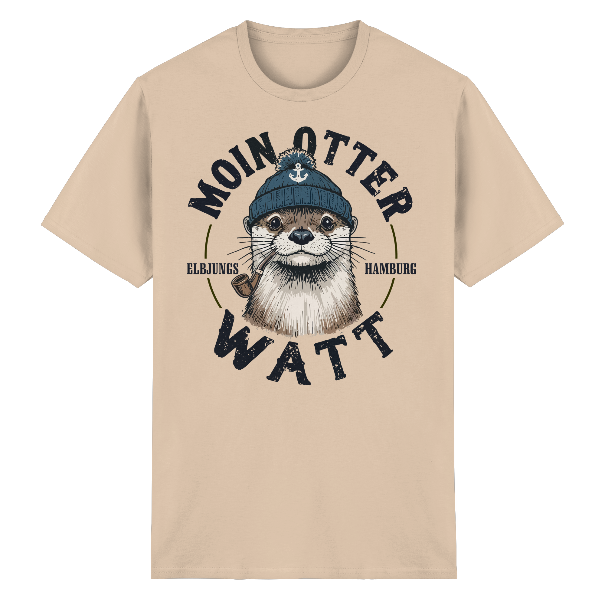 Elbjungs - Moin oder Watt - Heavy Cotton T-Shirt