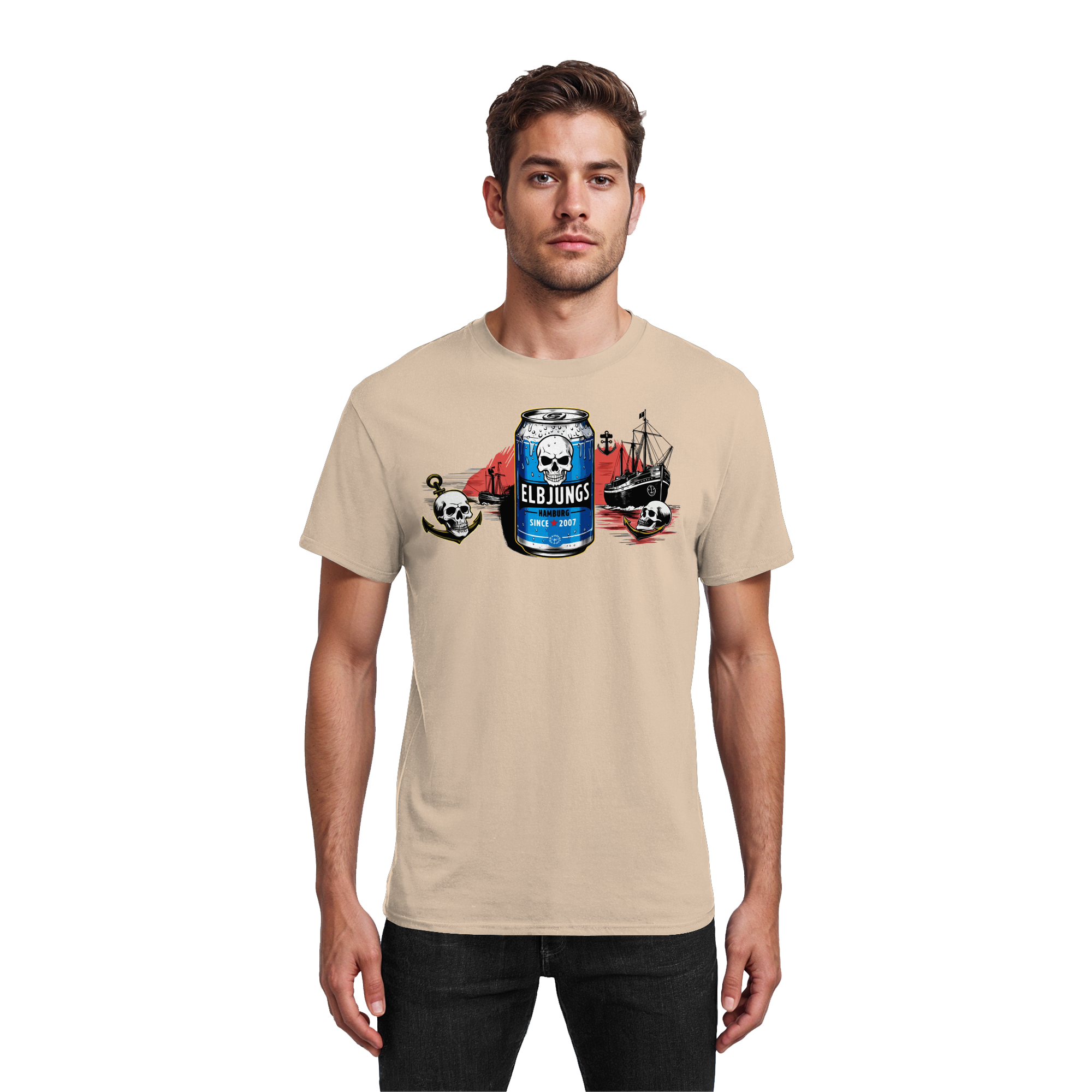 Elbjungs "Dose Glück" - Heavy Cotton T-Shirt