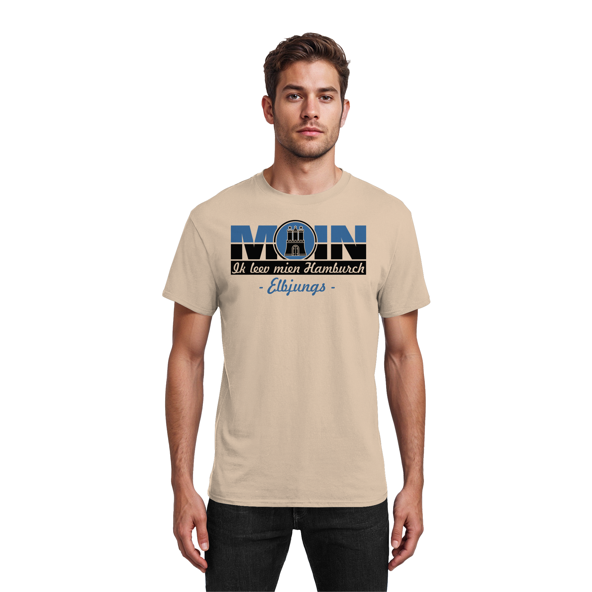 Elbjungs "Ik leev mien Hamburch" - Heavy Cotton T-Shirt