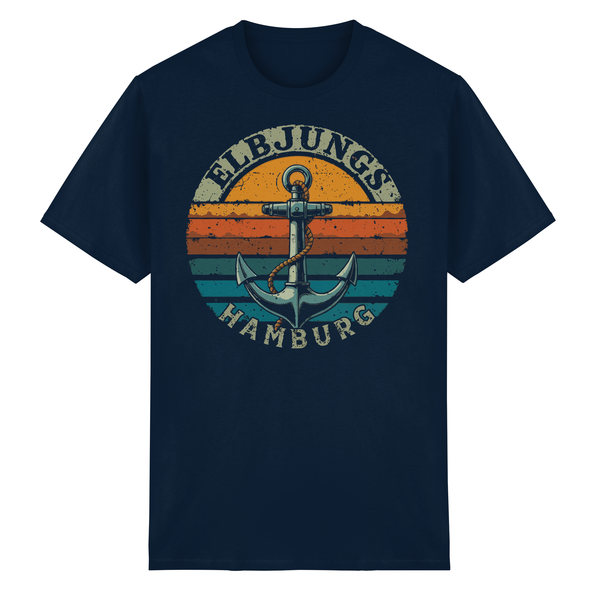 Elbjungs - Vintage Anker - Heavy Cotton T-Shirt