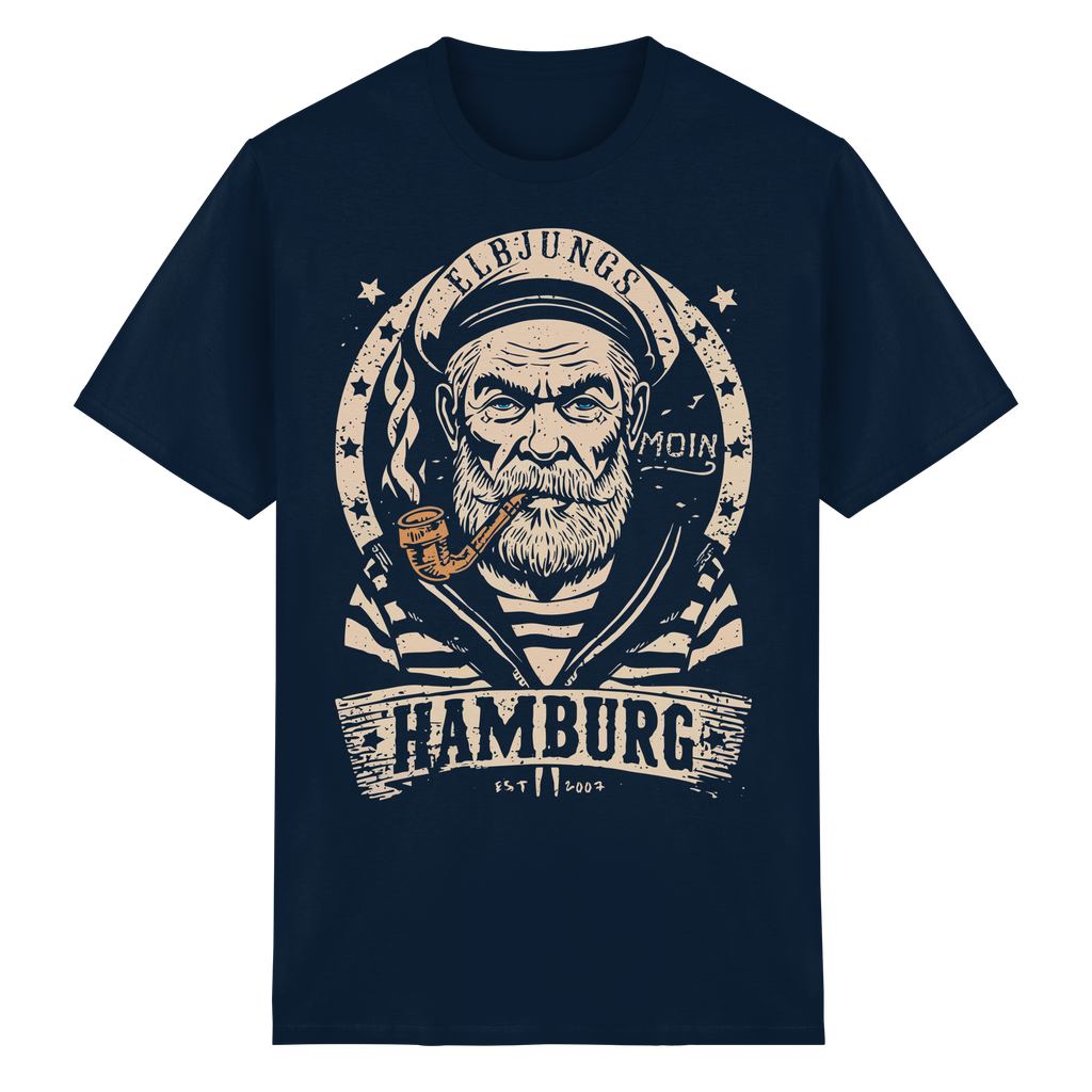 Elbjungs - Old Kapitän - Heavy Cotton T-Shirt
