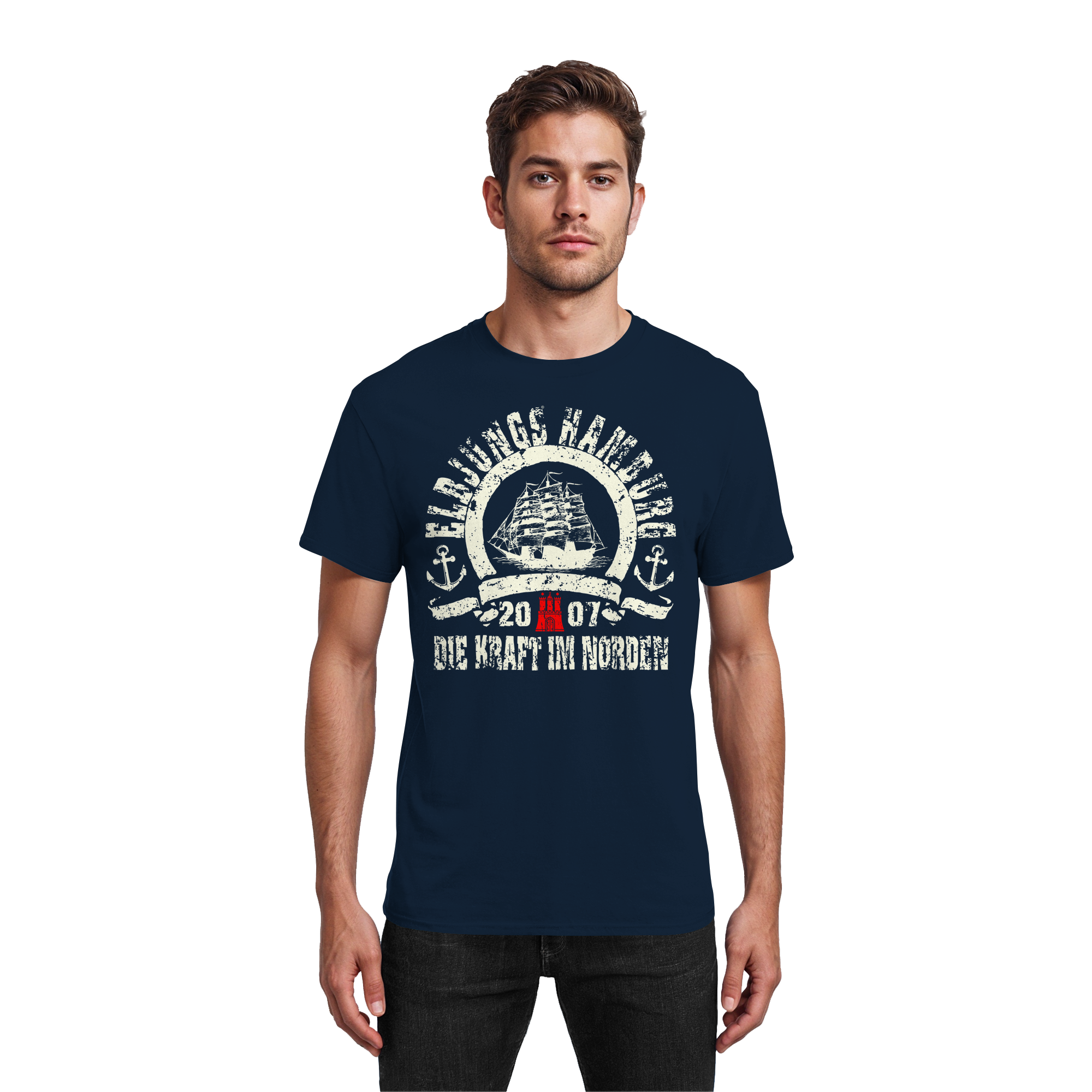 Elbjungs "Die Kraft im Norden" - Heavy Cotton T-Shirt