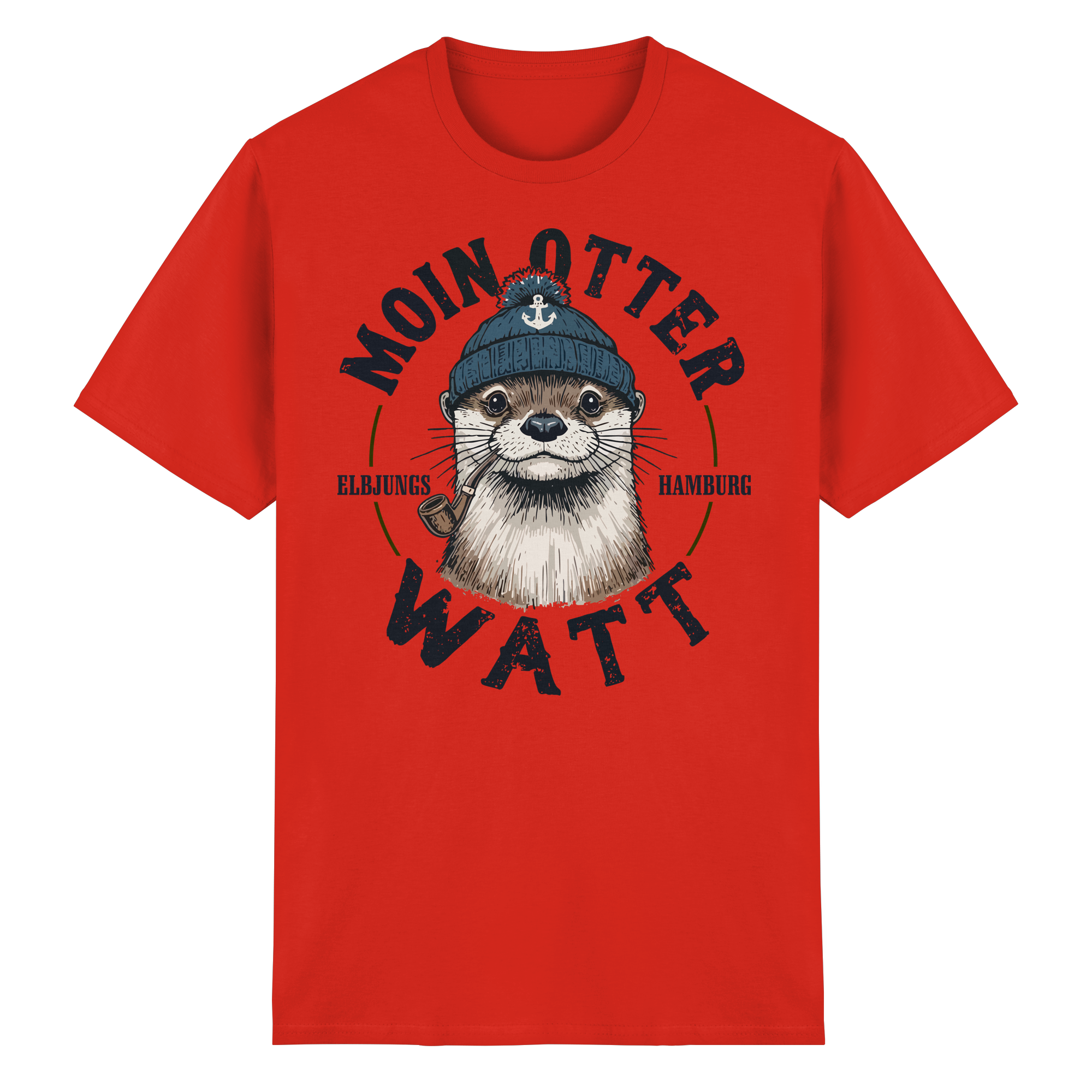 Elbjungs - Moin oder Watt - Heavy Cotton T-Shirt