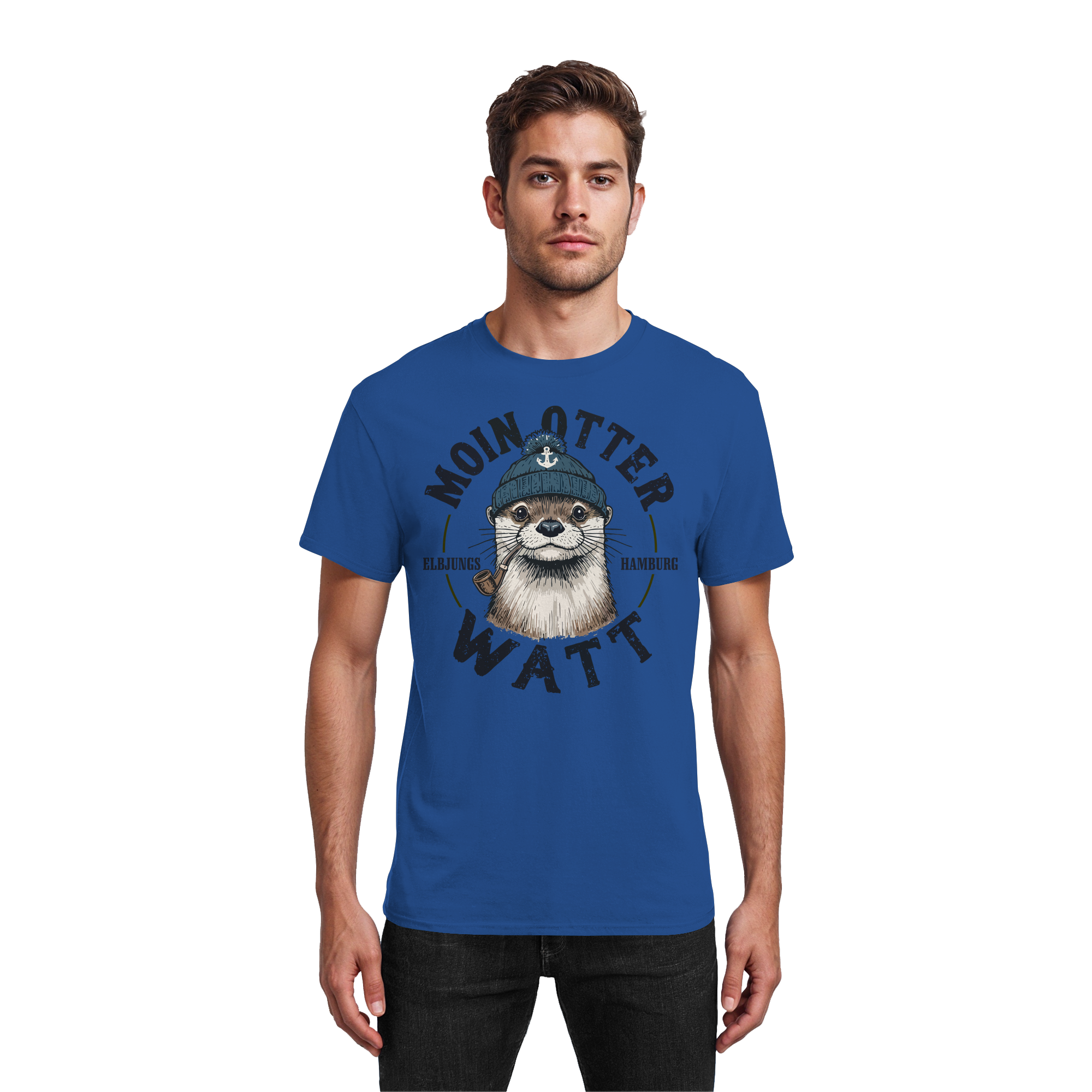 Elbjungs - Moin oder Watt - Heavy Cotton T-Shirt