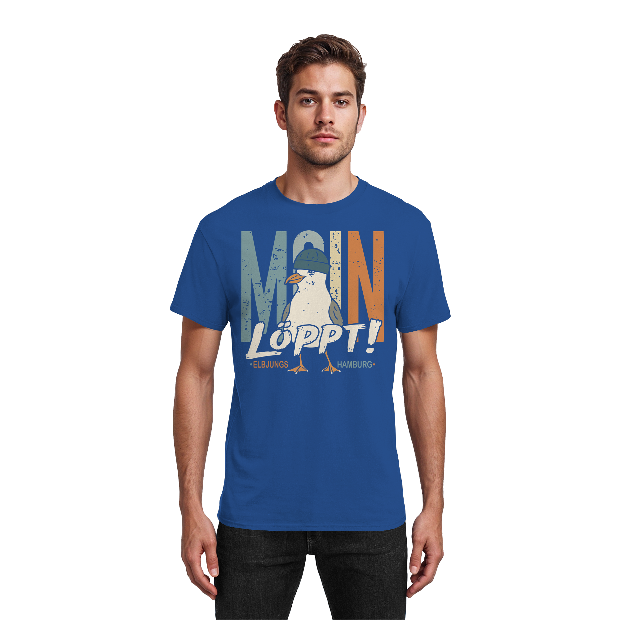 Elbjungs - MOIN ...löppt! - Heavy Cotton T-Shirt