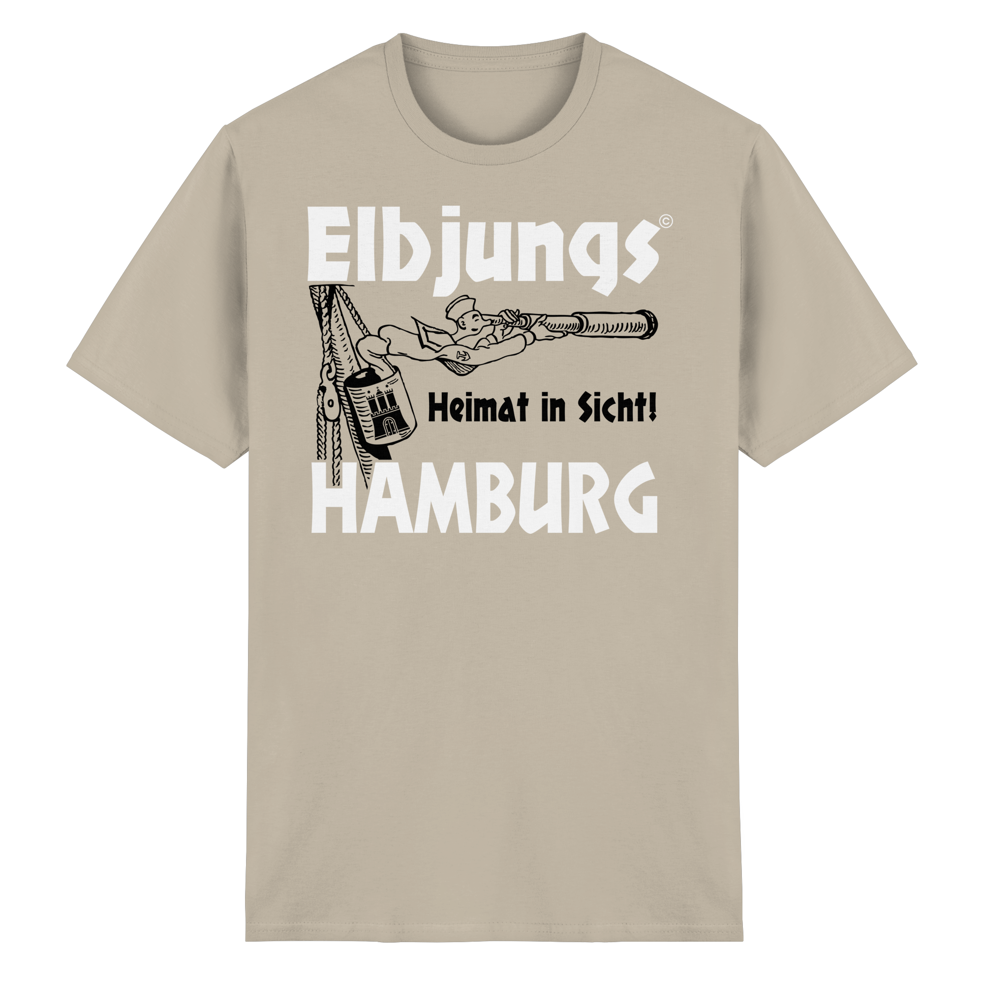 Elbjungs "Heimat in Sicht" - Heavy Cotton T-Shirt