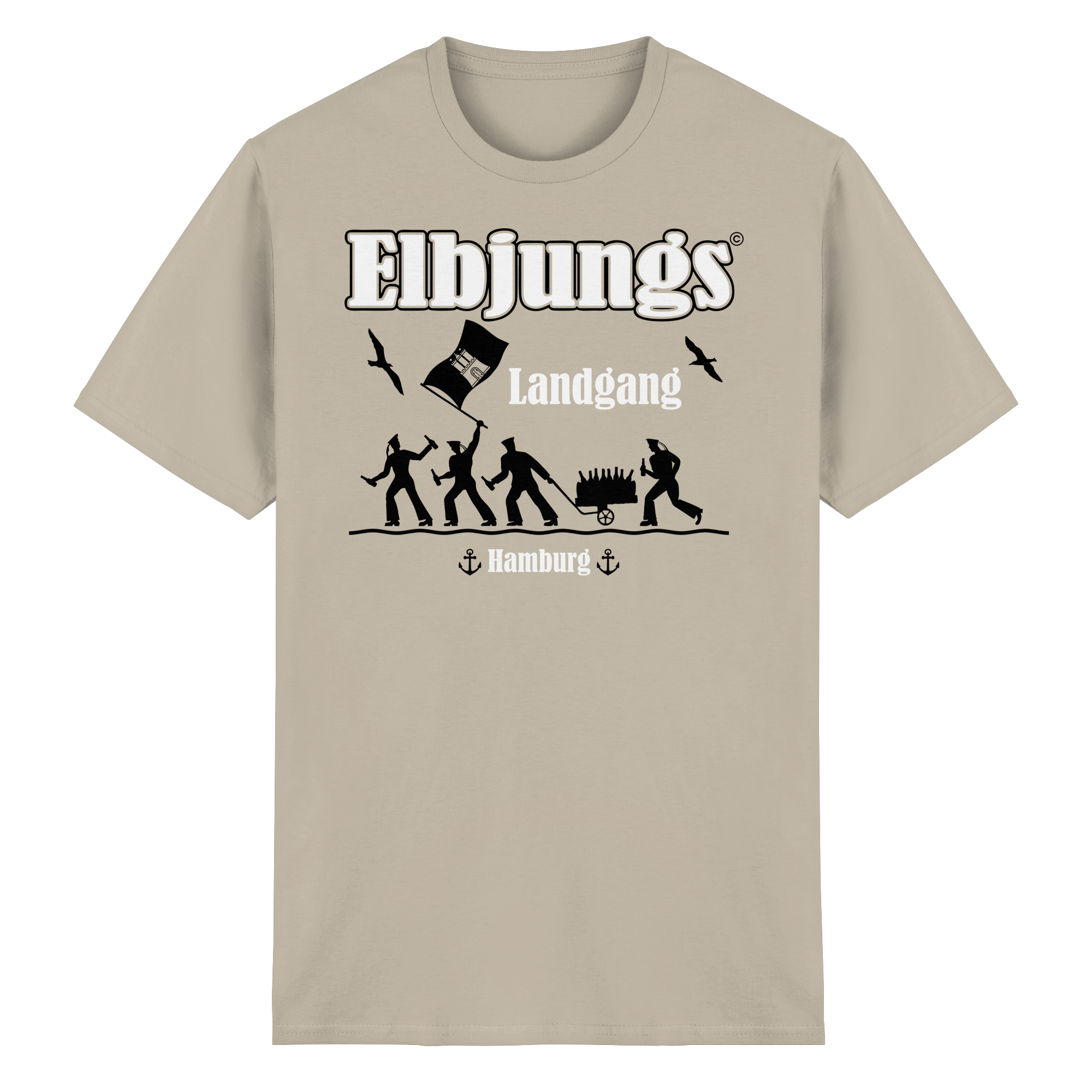 Elbjungs "Landgang" - Heavy Cotton T-Shirt
