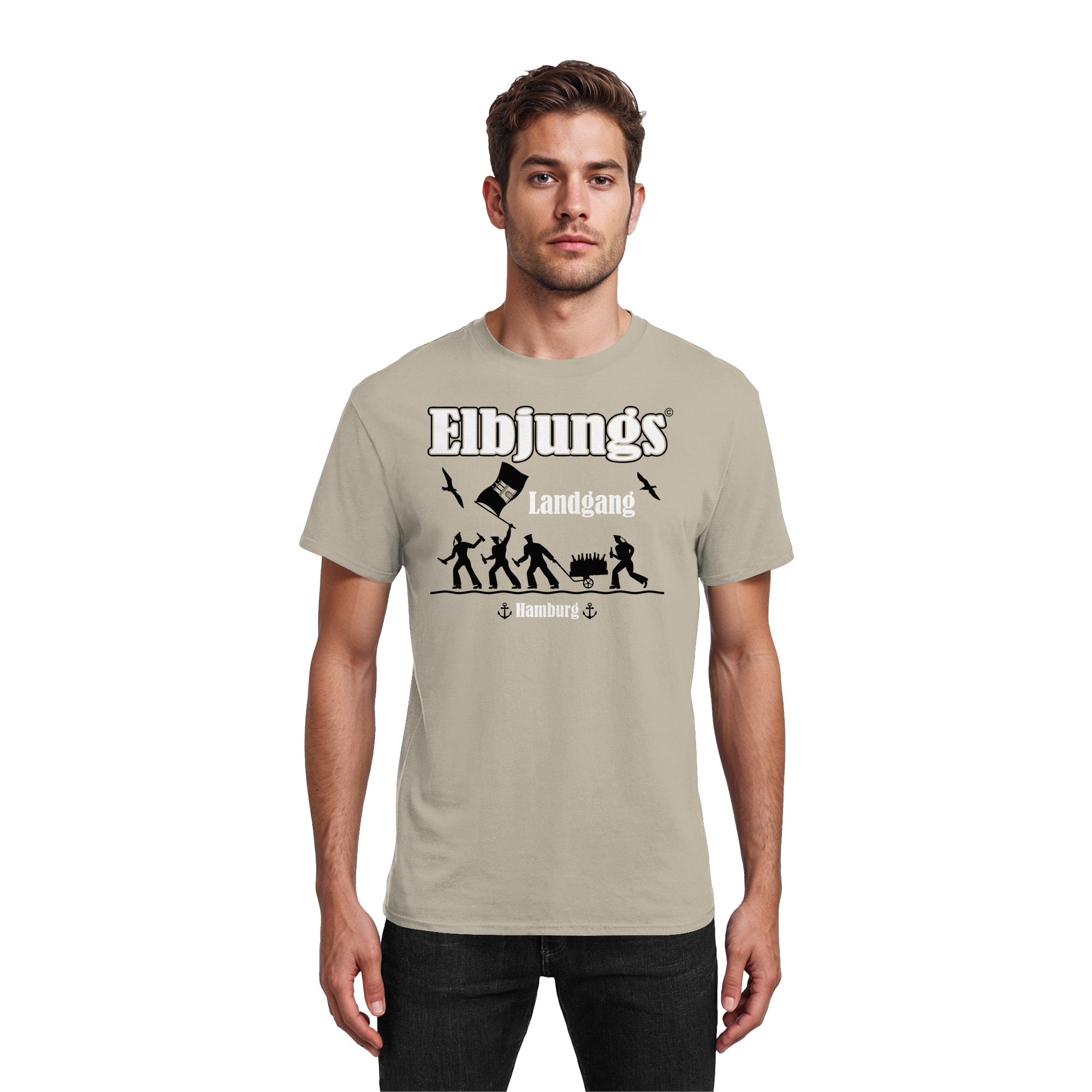 Elbjungs "Landgang" - Heavy Cotton T-Shirt