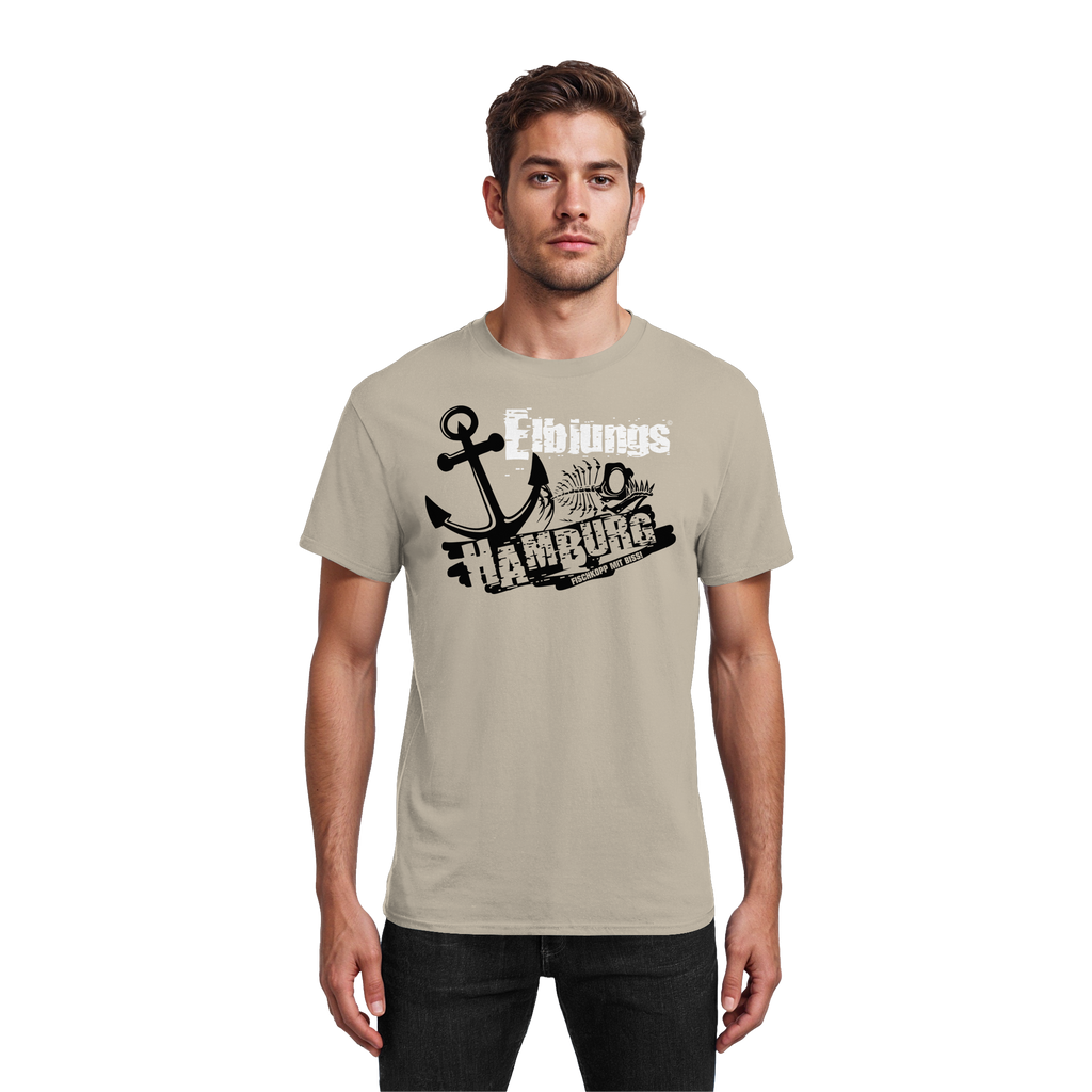 Elbjungs "Fischkopp mit Biss" - Heavy Cotton T-Shirt