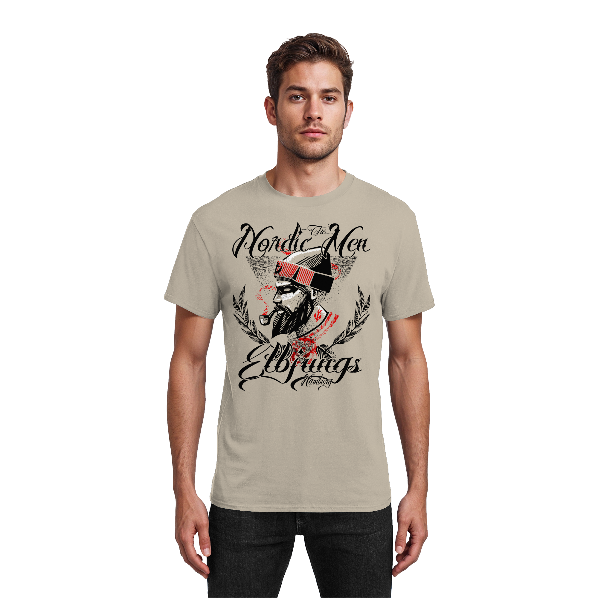 Elbjungs "Nordic Men" - Heavy Cotton T-Shirt