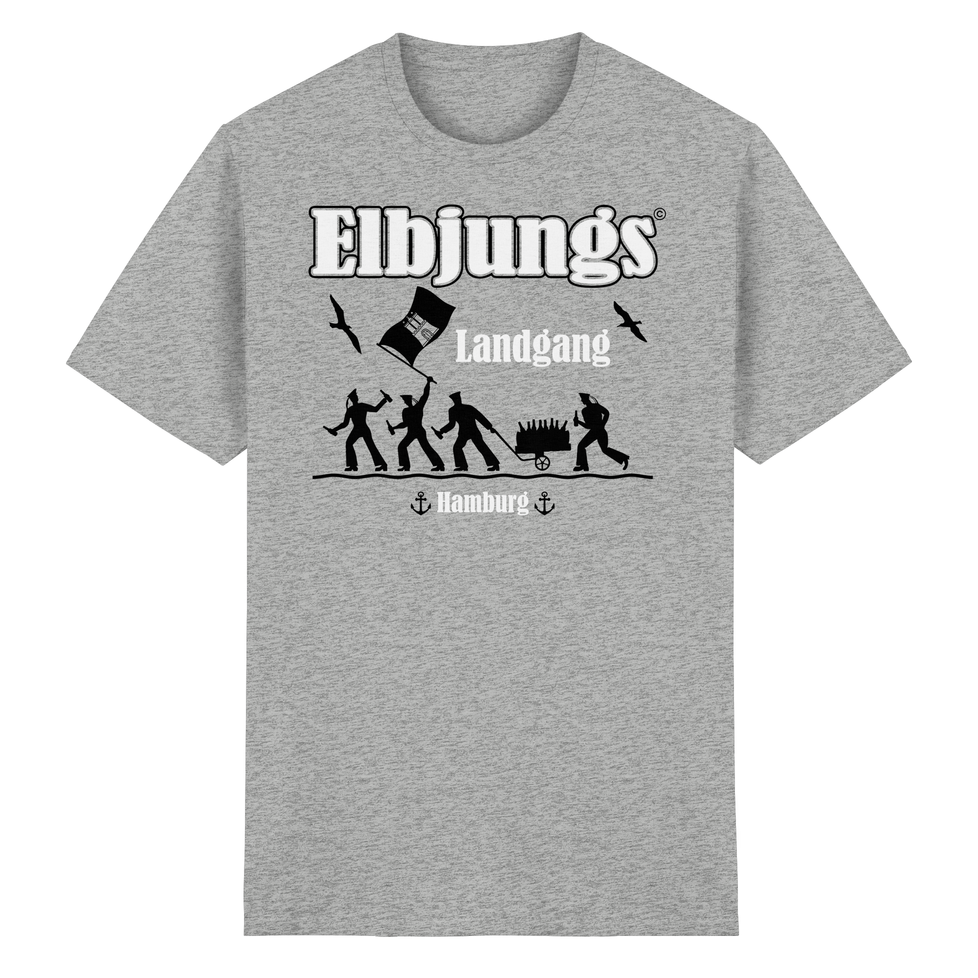 Elbjungs "Landgang" - Heavy Cotton T-Shirt