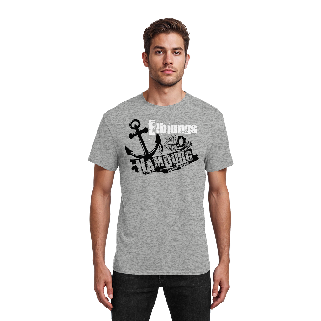 Elbjungs "Fischkopp mit Biss" - Heavy Cotton T-Shirt