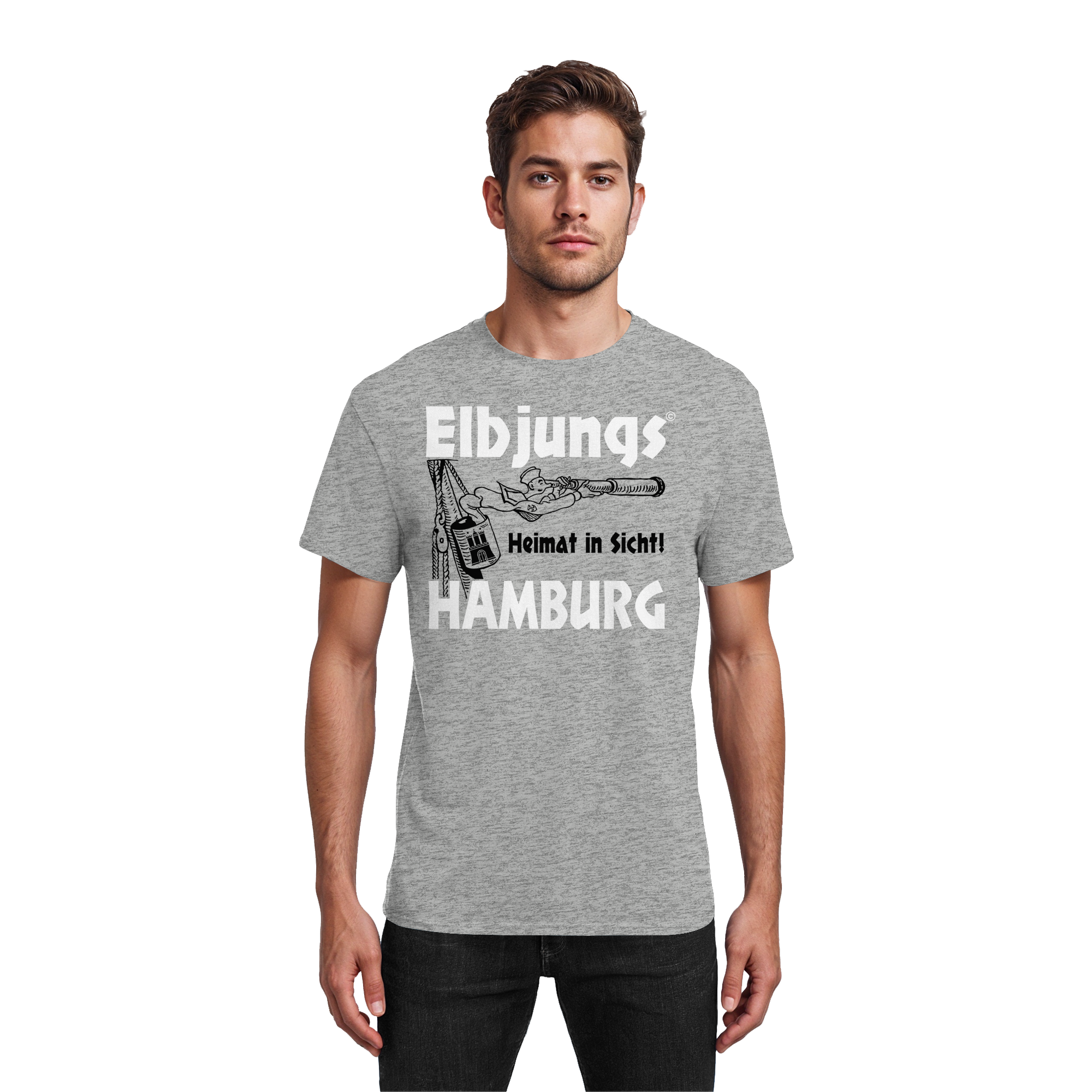 Elbjungs "Heimat in Sicht" - Heavy Cotton T-Shirt