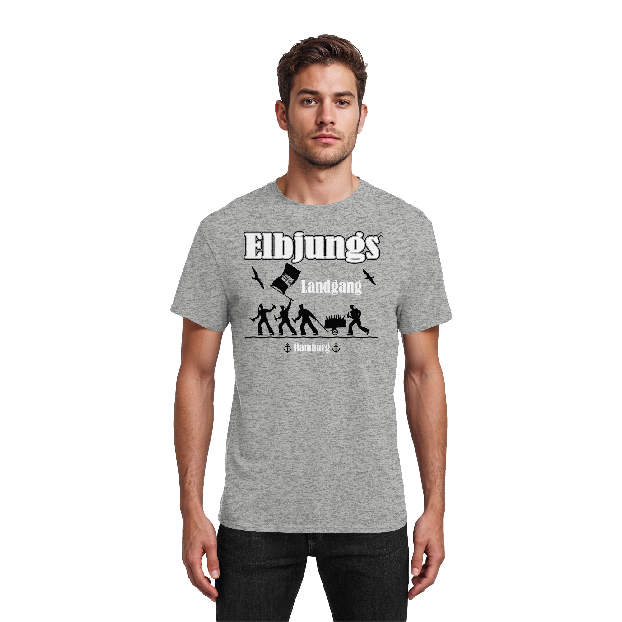 Elbjungs "Landgang" - Heavy Cotton T-Shirt