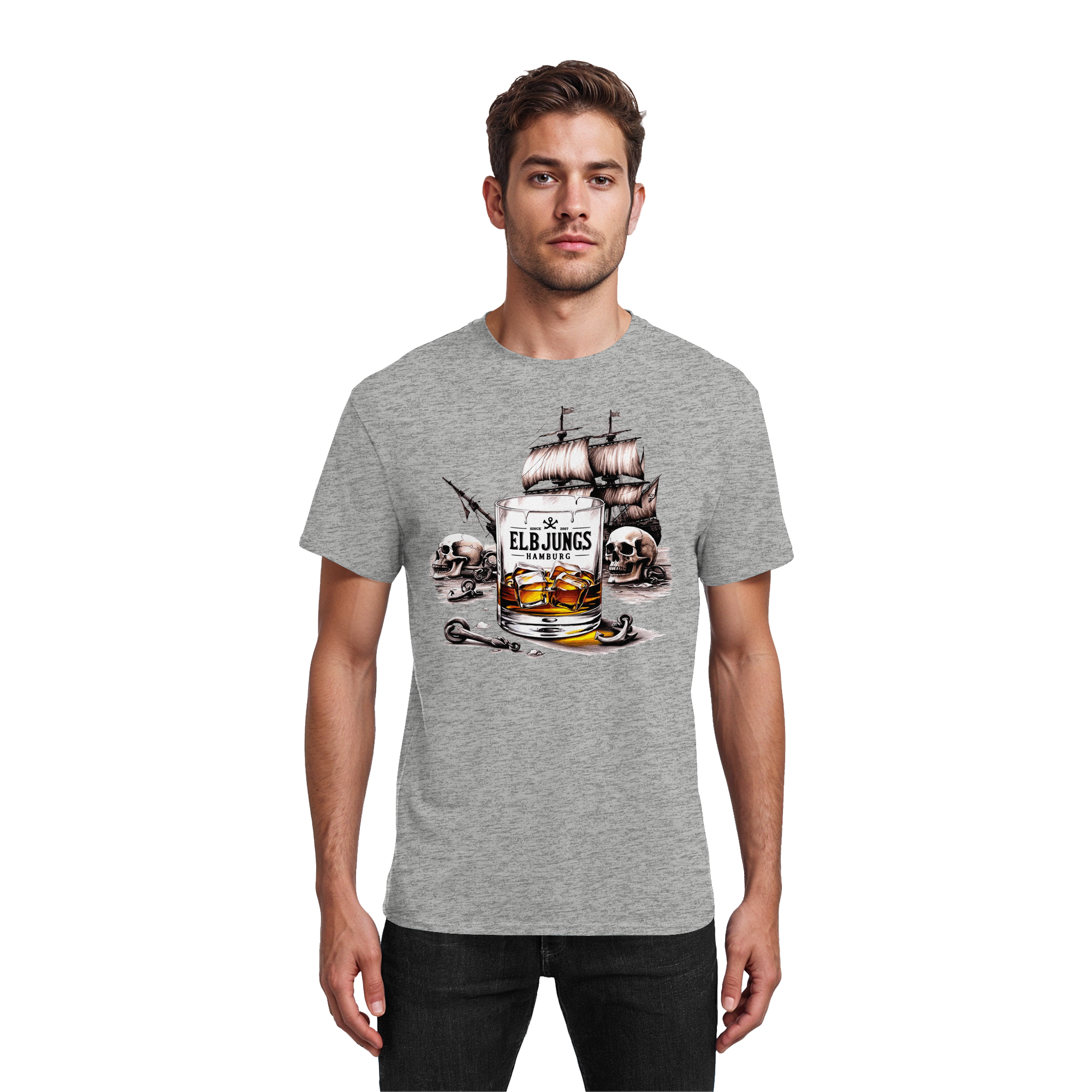 Elbjungs "Whisky" - Heavy Cotton T-Shirt