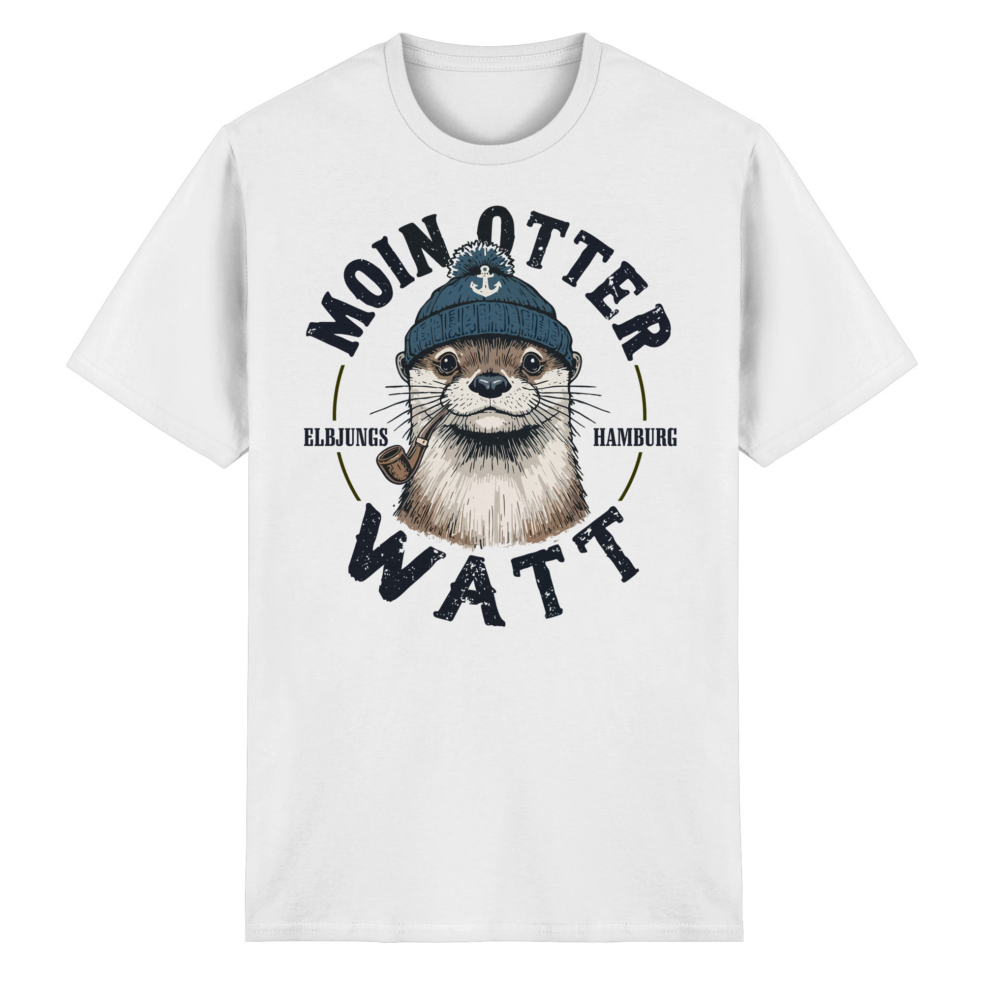 Elbjungs - Moin oder Watt - Heavy Cotton T-Shirt