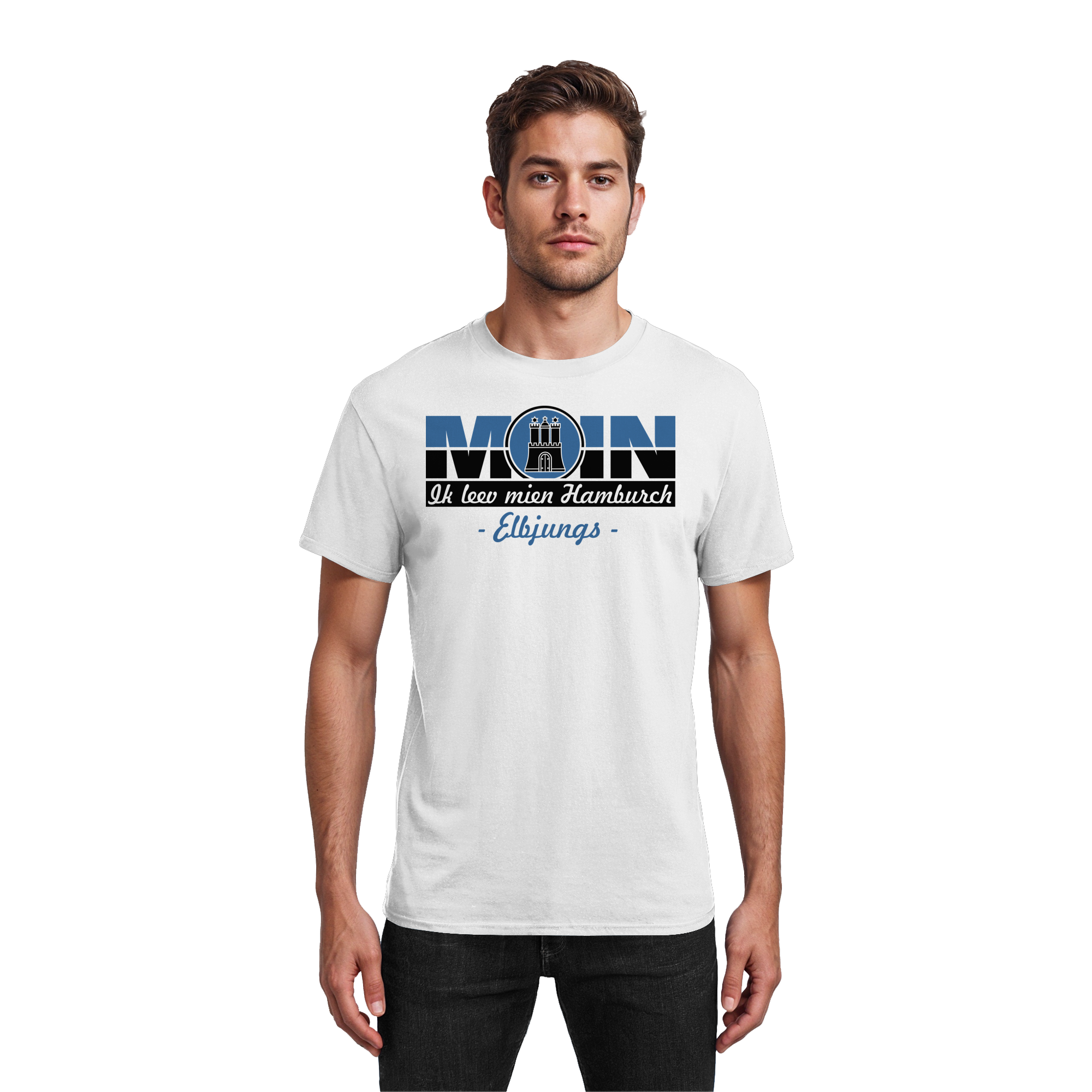 Elbjungs "Ik leev mien Hamburch" - Heavy Cotton T-Shirt