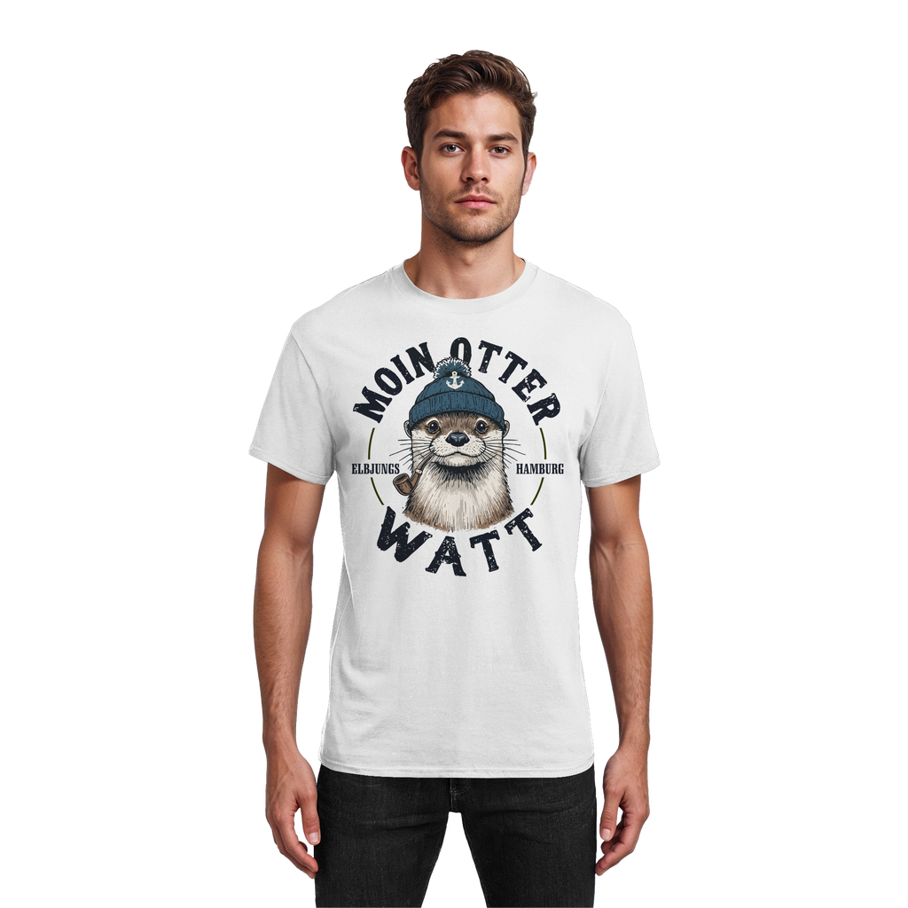 Elbjungs - Moin oder Watt - Heavy Cotton T-Shirt