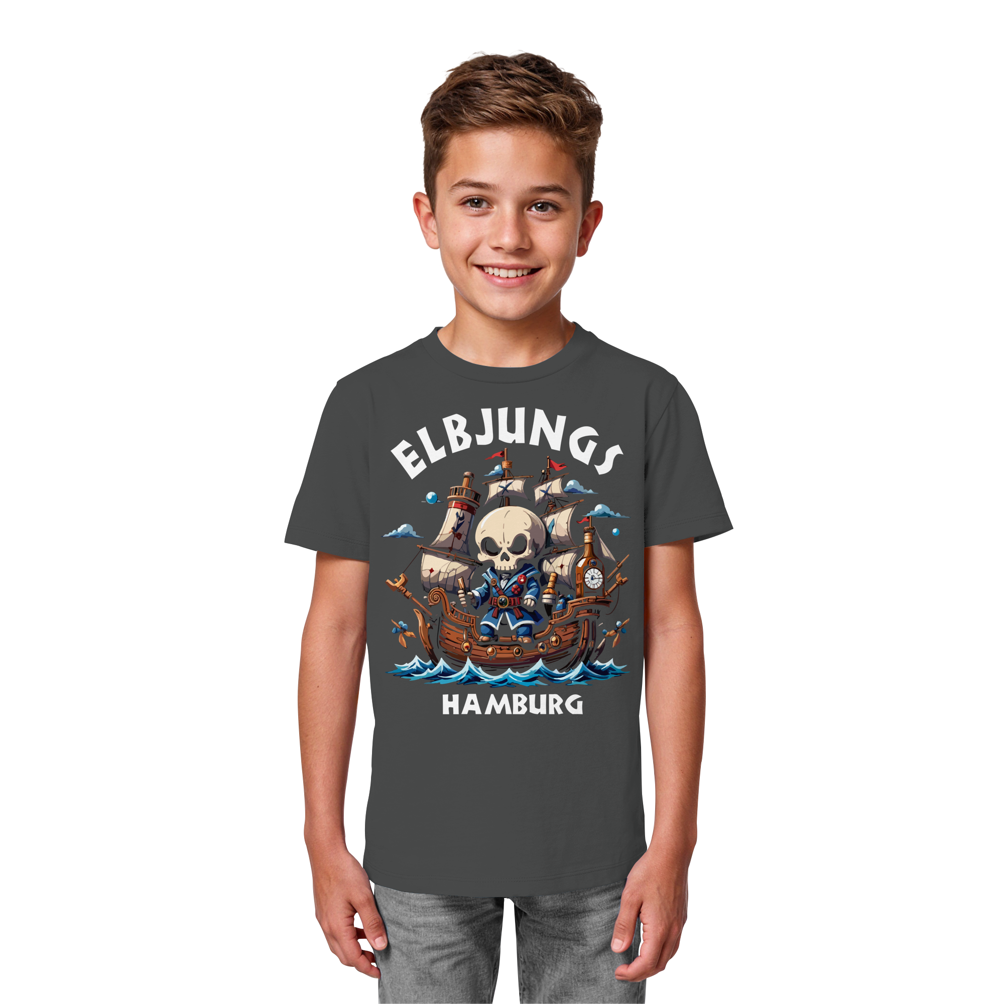 Kindershirt "Elbpirat" - Kids Organic Shirt
