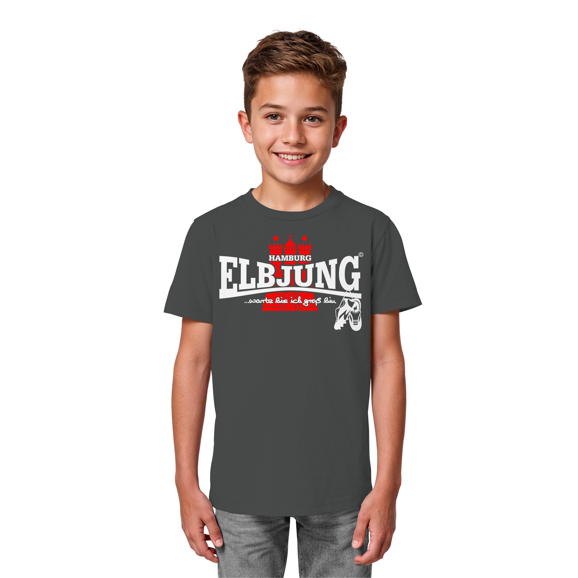 Kindershirt "Warte bis ich groß bin" - Kids Organic Shirt