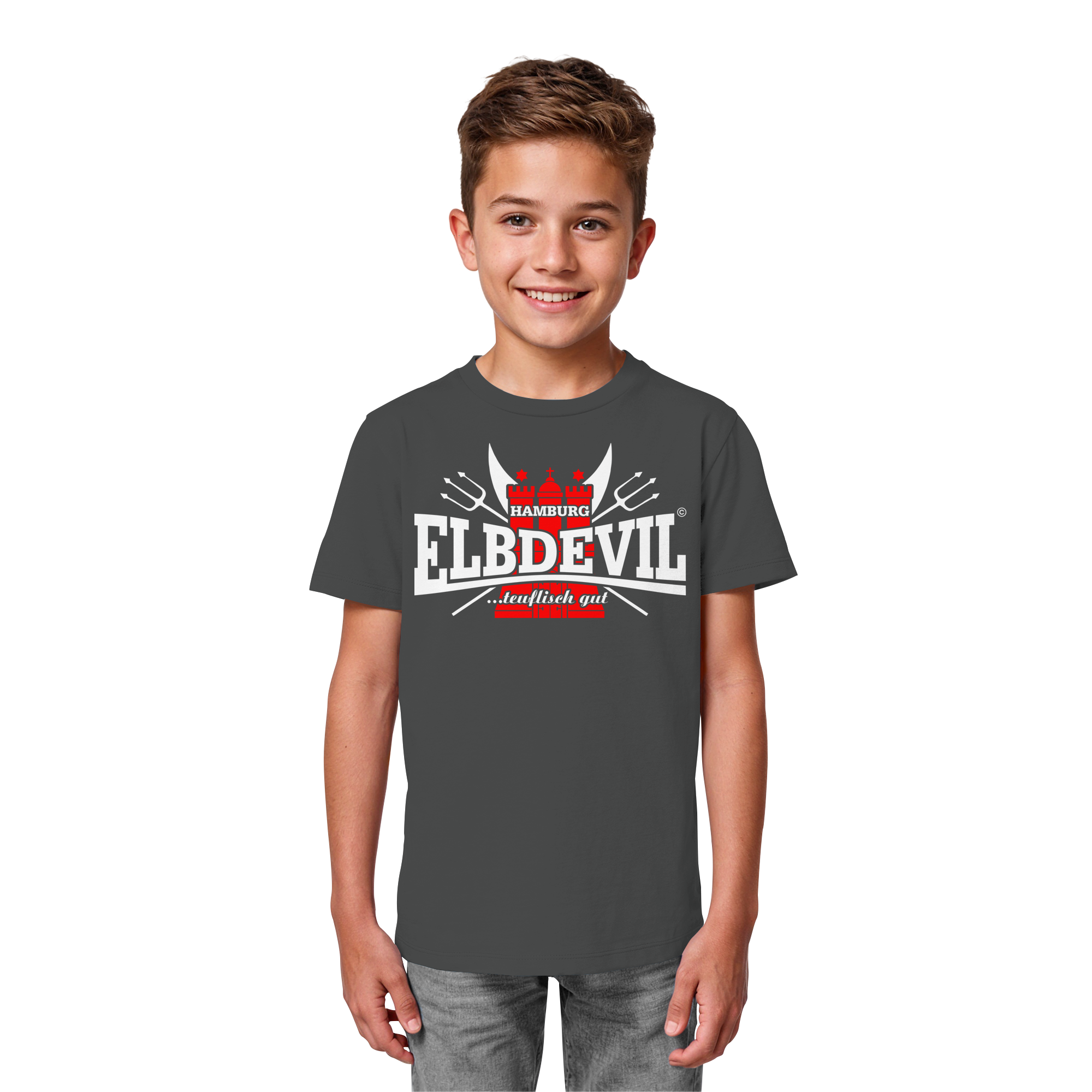 Kindershirt "Elbdevil" - Kids Organic Shirt