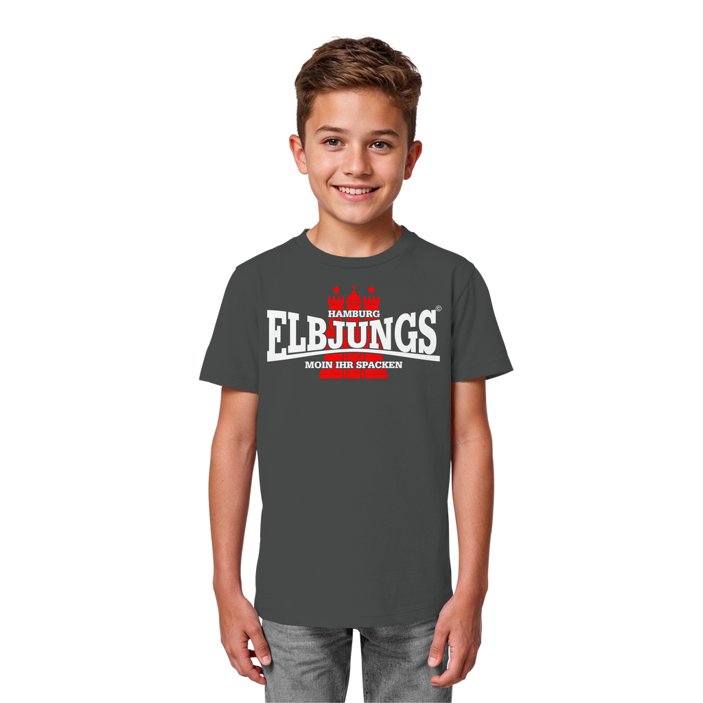 Kindershirt "Elbjungs - Moin ihr Spacken" - Kids Organic Shirt