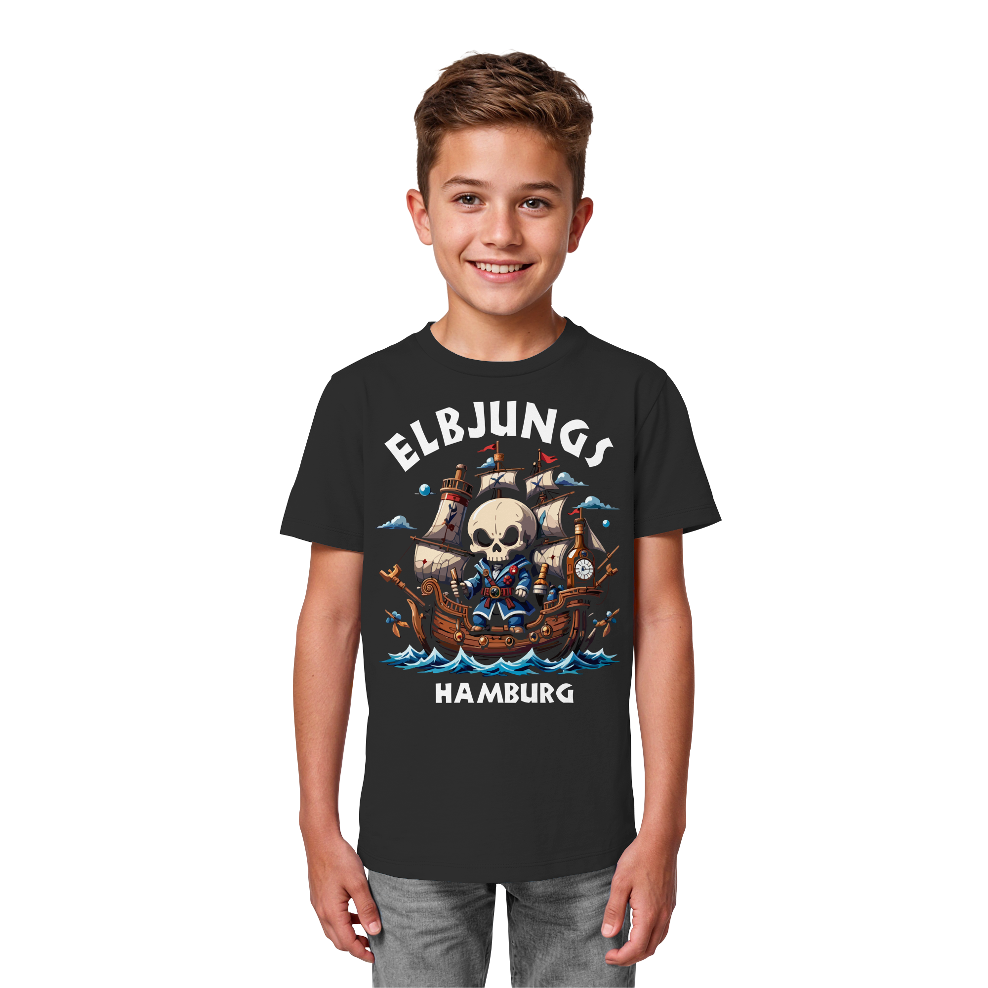 Kindershirt "Elbpirat" - Kids Organic Shirt