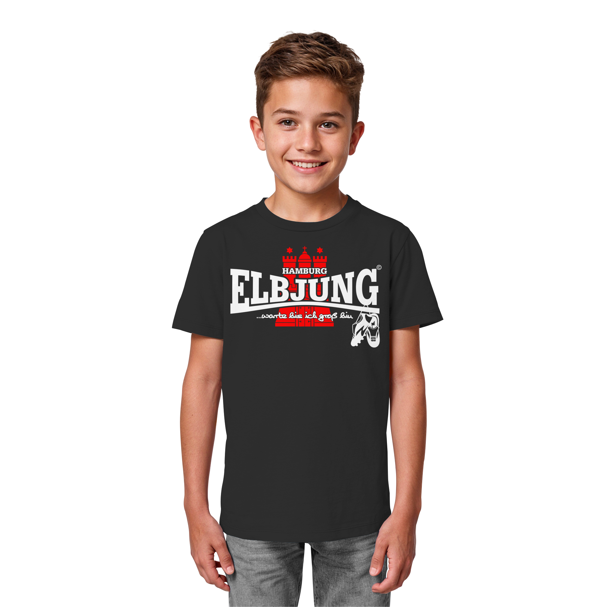 Kindershirt "Warte bis ich groß bin" - Kids Organic Shirt