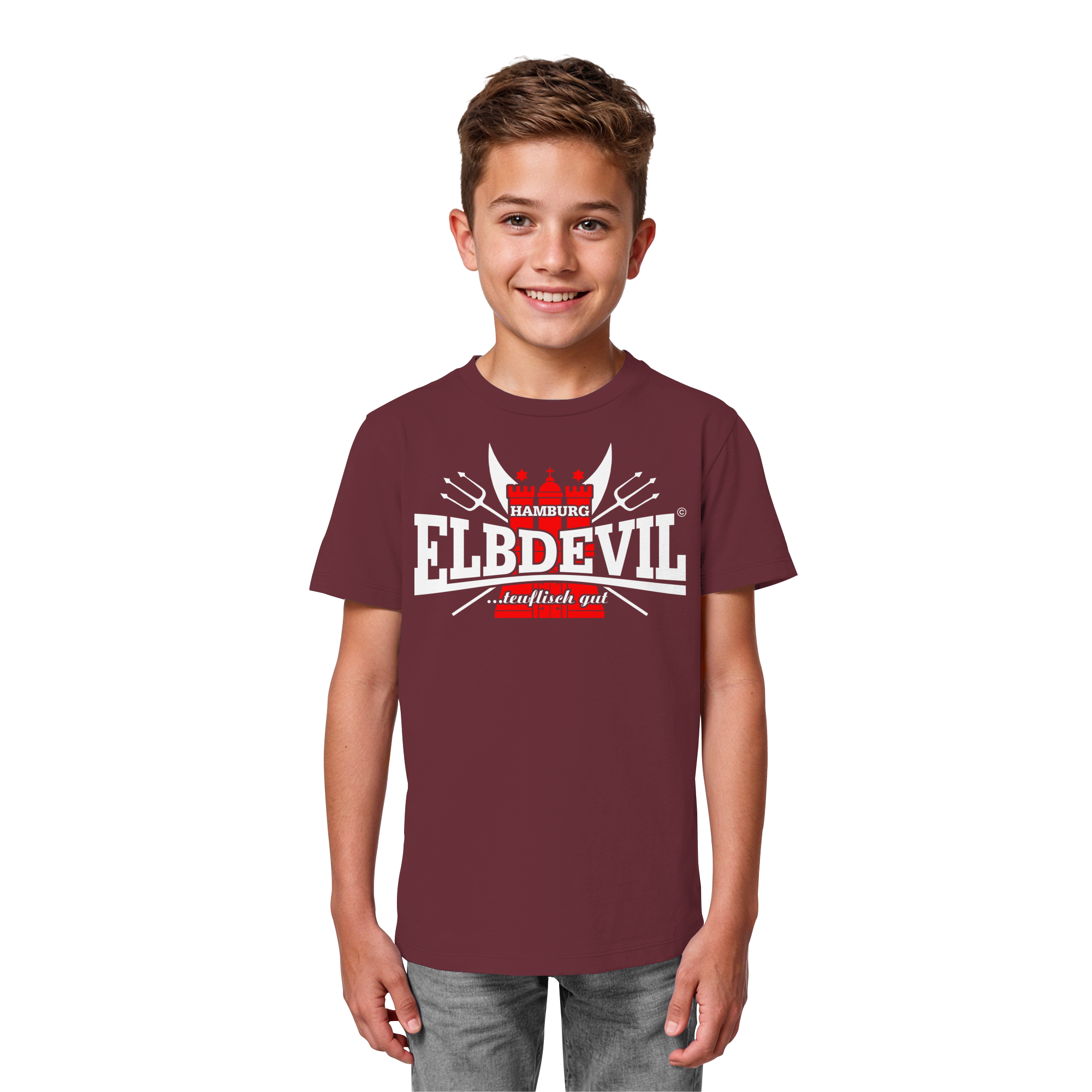 Kindershirt "Elbdevil" - Kids Organic Shirt