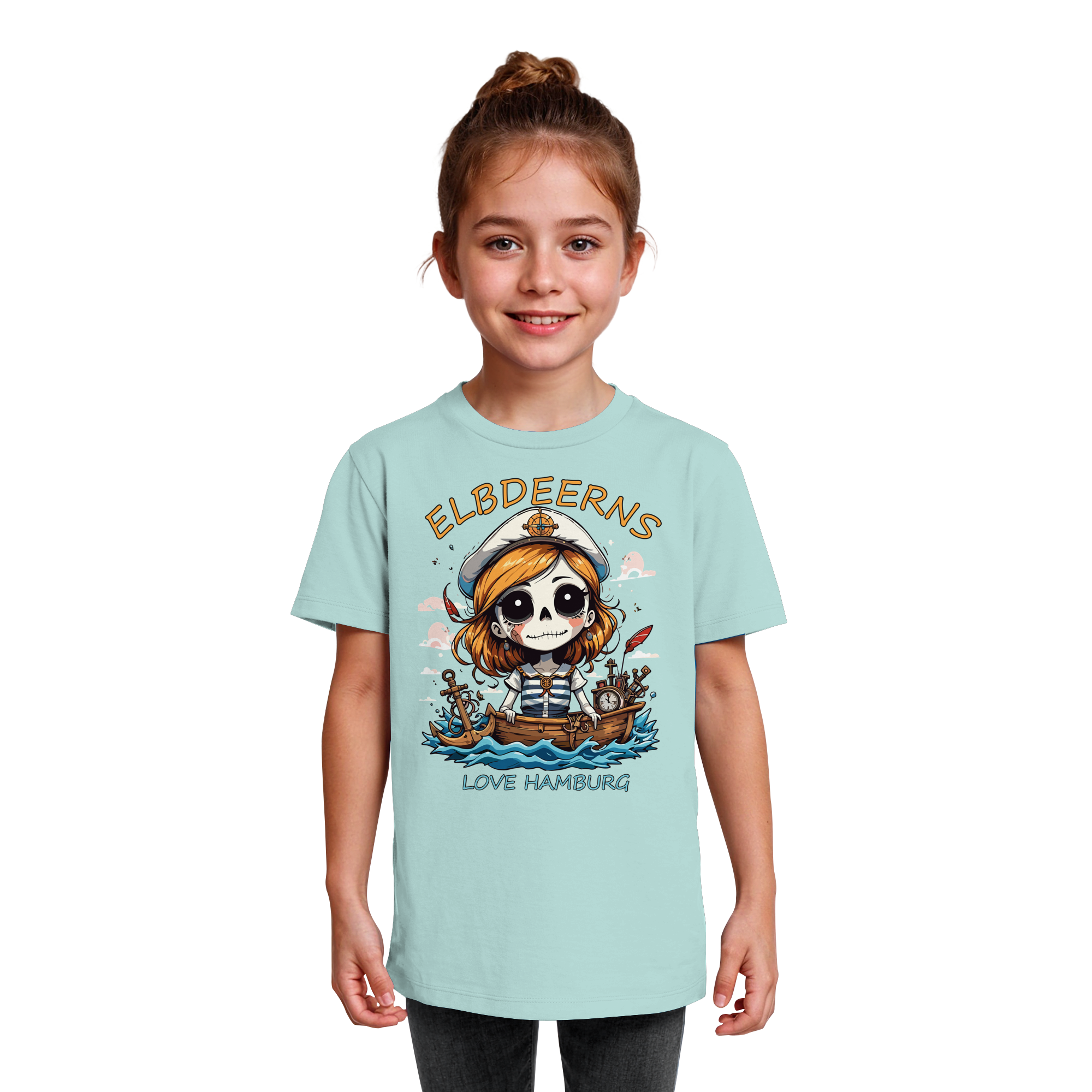 Kindershirt "Love Hamburg" - Kids Organic Shirt