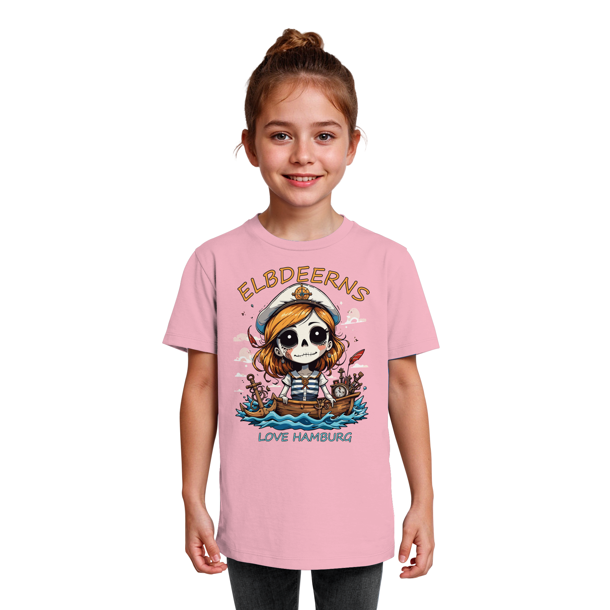 Kindershirt "Love Hamburg" - Kids Organic Shirt