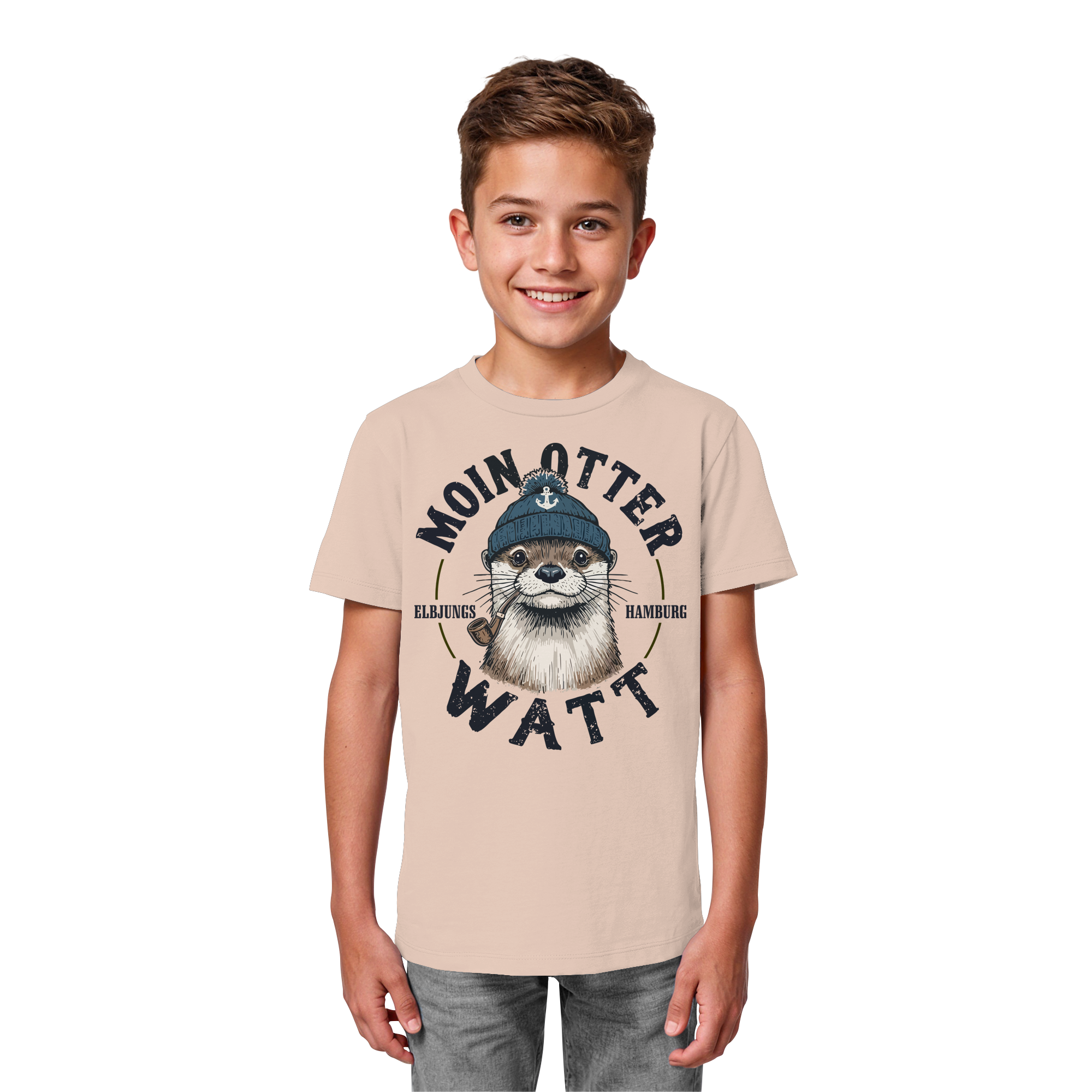 Kindershirt "MOIN oder WATT" - Kids Organic Shirt