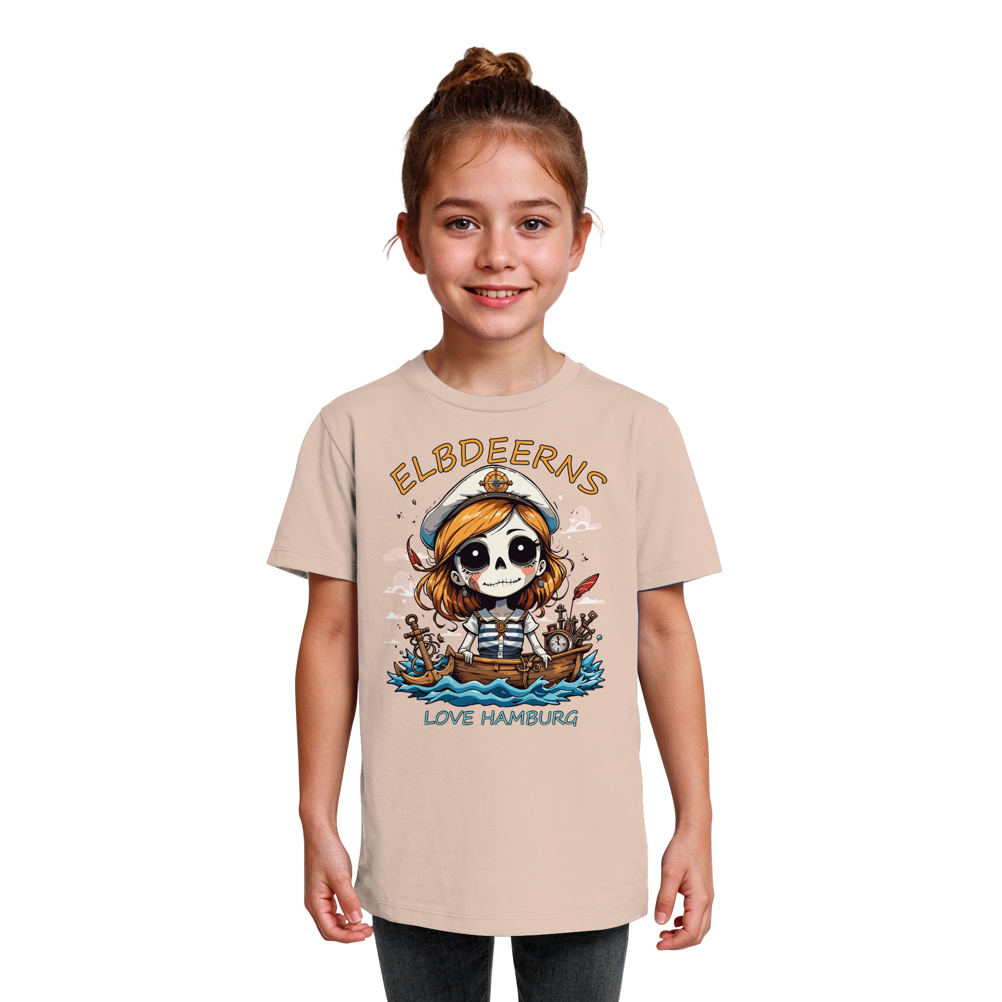 Kindershirt "Love Hamburg" - Kids Organic Shirt