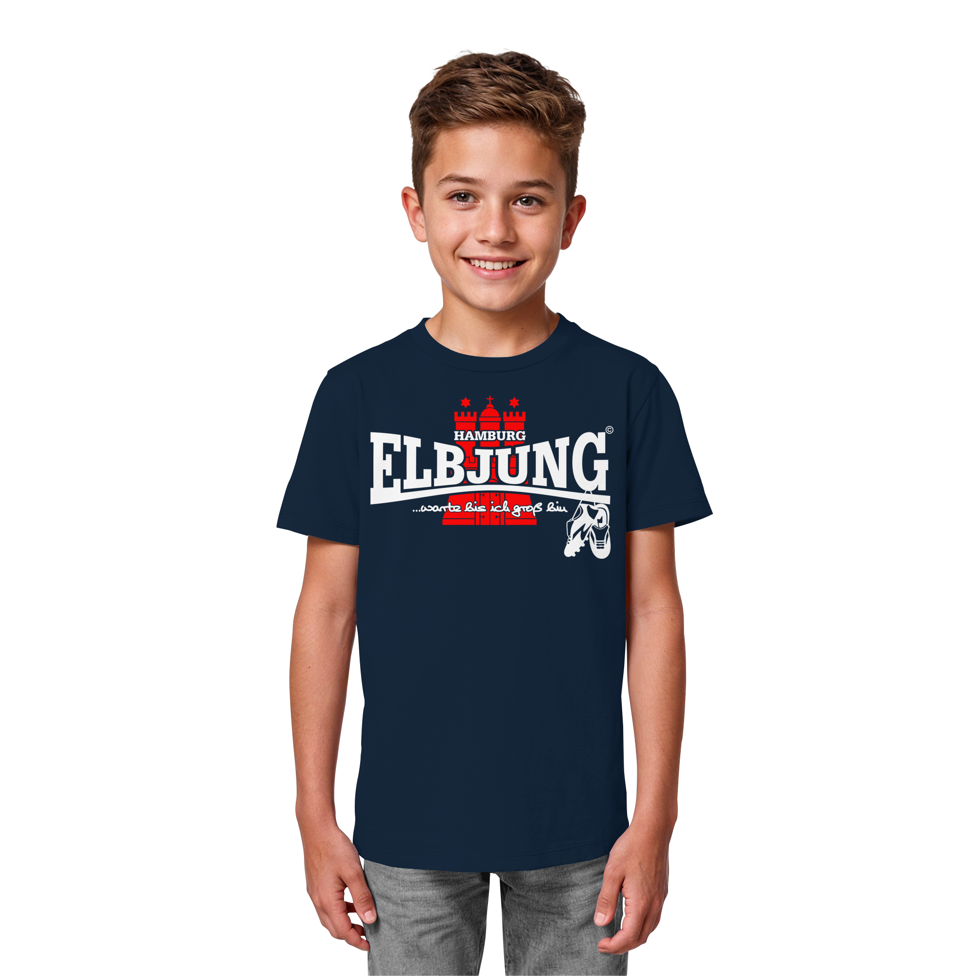 Kindershirt "Warte bis ich groß bin" - Kids Organic Shirt