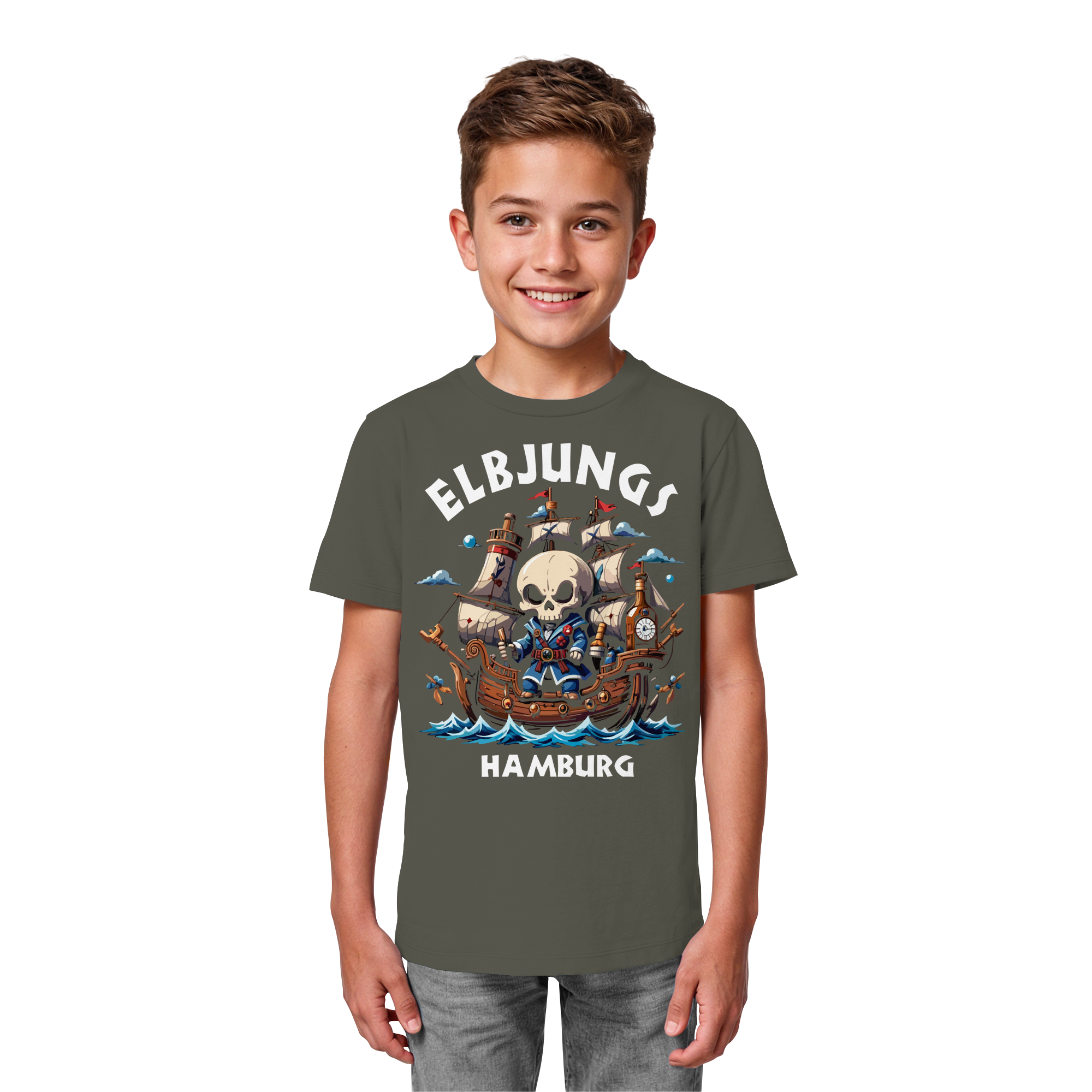 Kindershirt "Elbpirat" - Kids Organic Shirt
