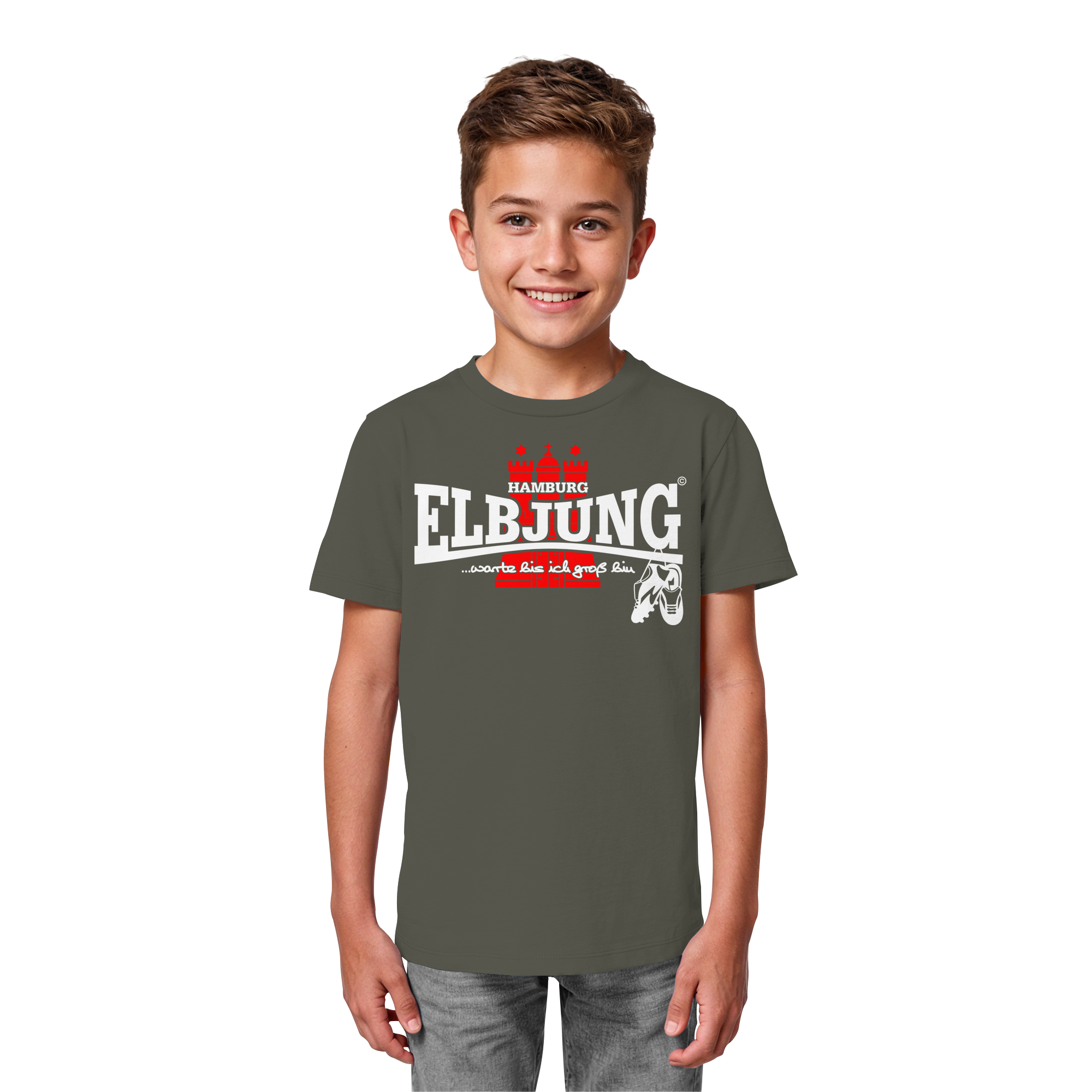 Kindershirt "Warte bis ich groß bin" - Kids Organic Shirt