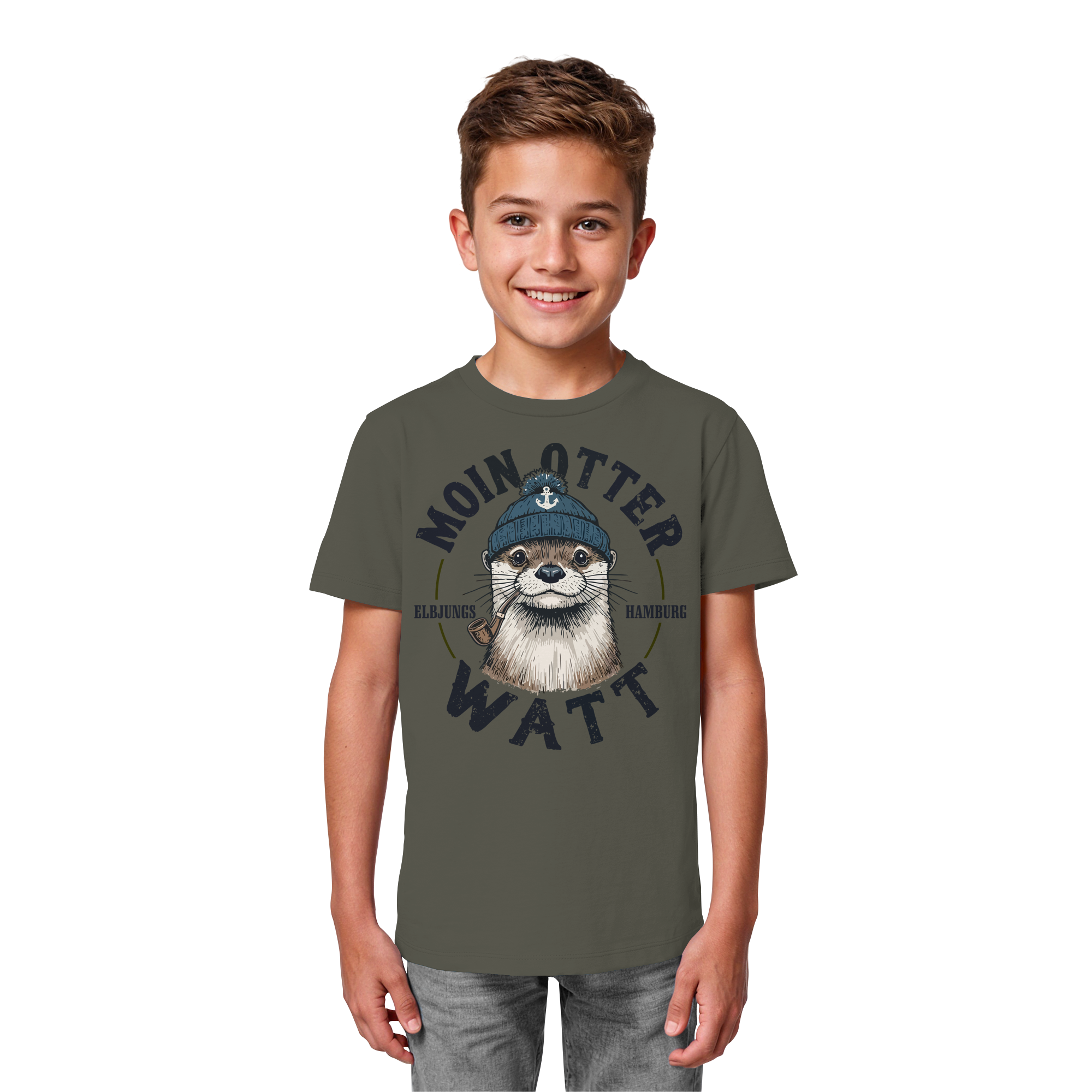Kindershirt "MOIN oder WATT" - Kids Organic Shirt