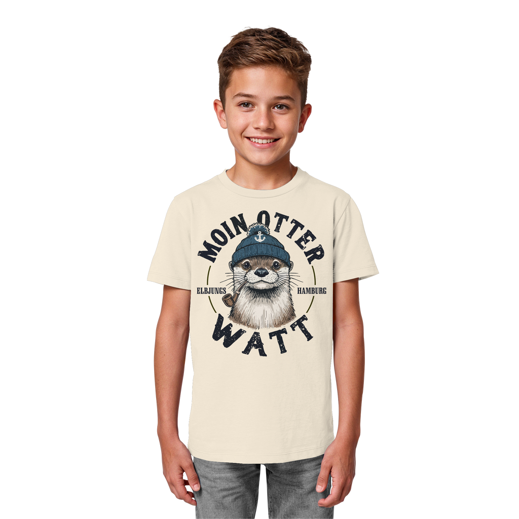 Kindershirt "MOIN oder WATT" - Kids Organic Shirt