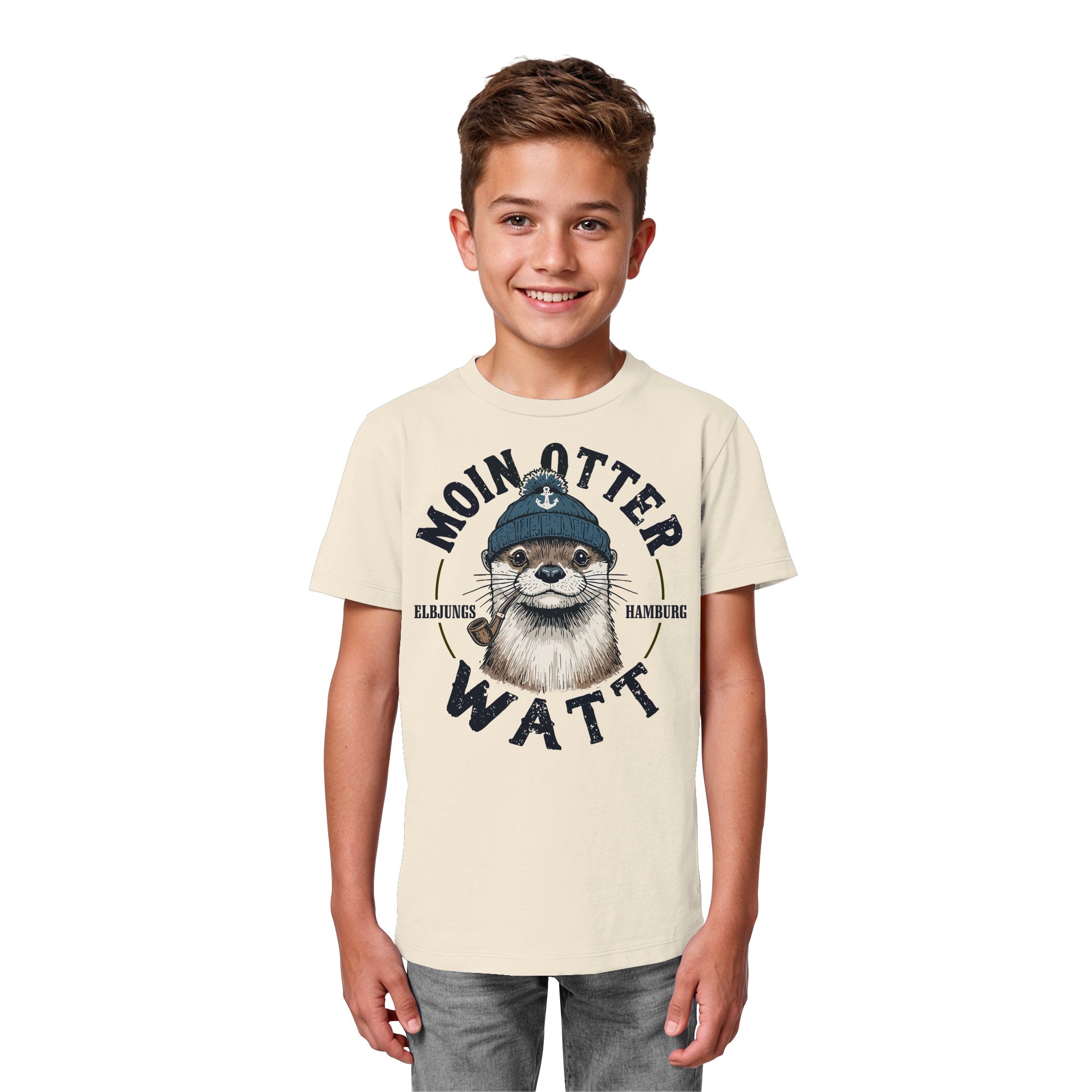 Kindershirt "MOIN oder WATT" - Kids Organic Shirt
