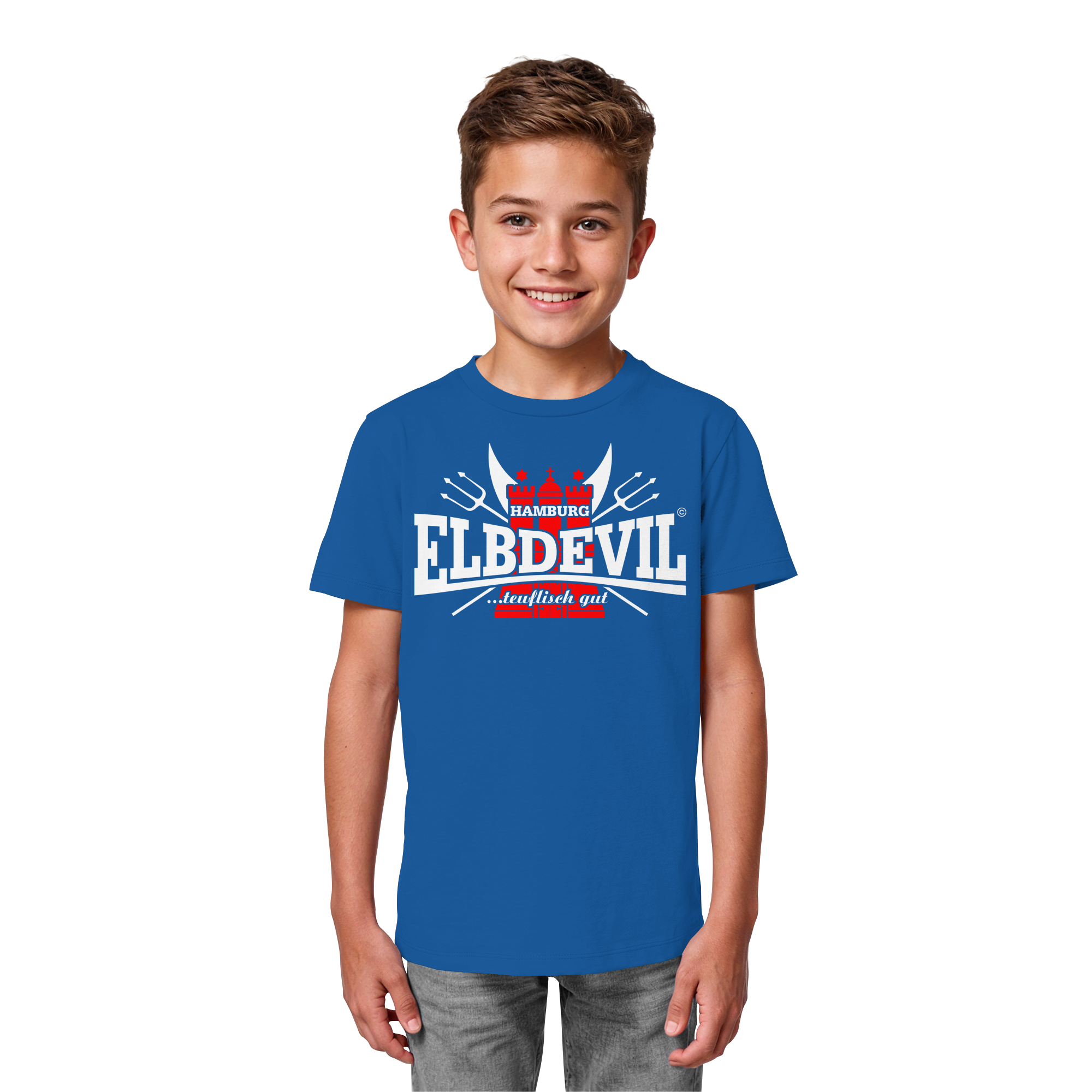Kindershirt "Elbdevil" - Kids Organic Shirt